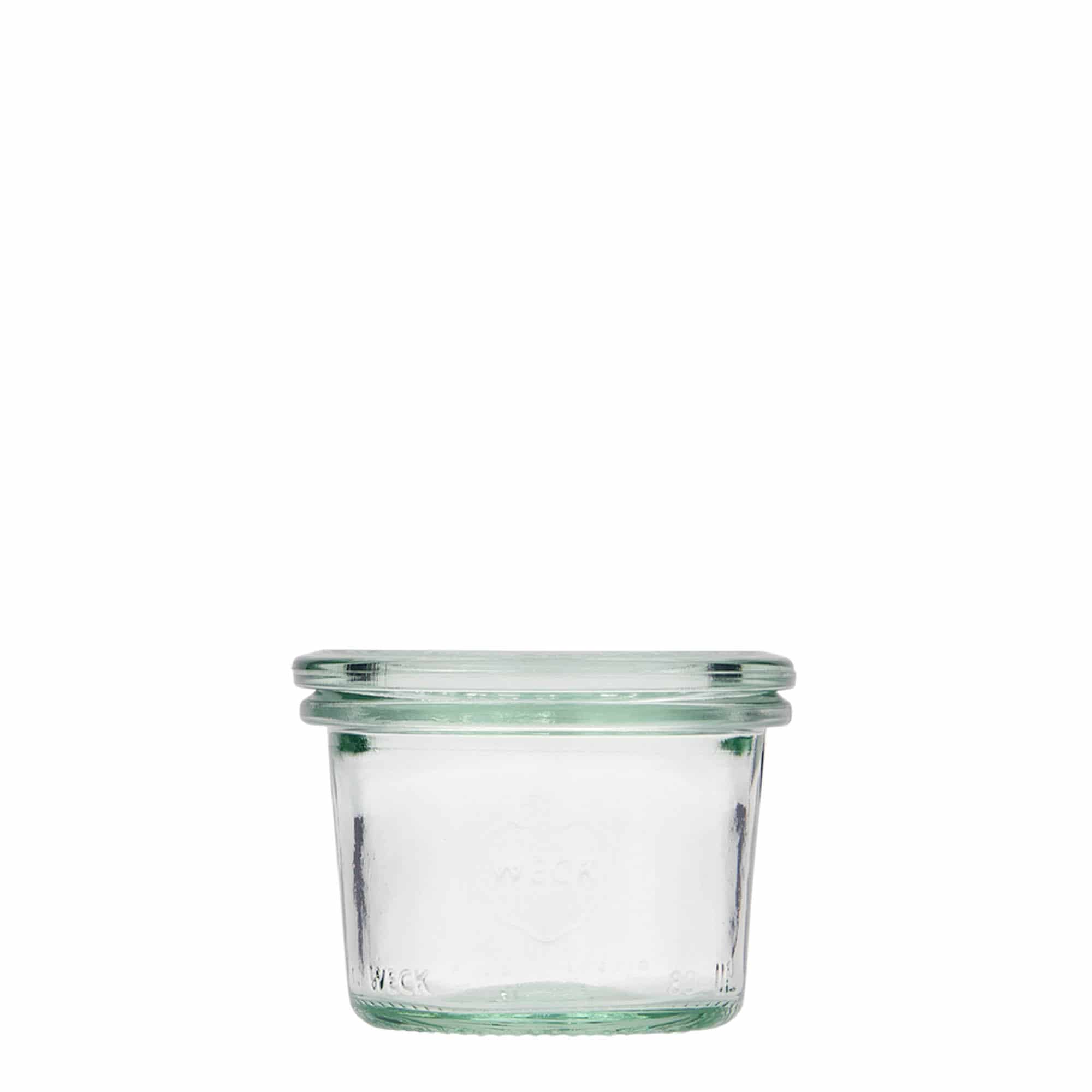 80 ml WECK cylindrisk burk, mynning: rund kant