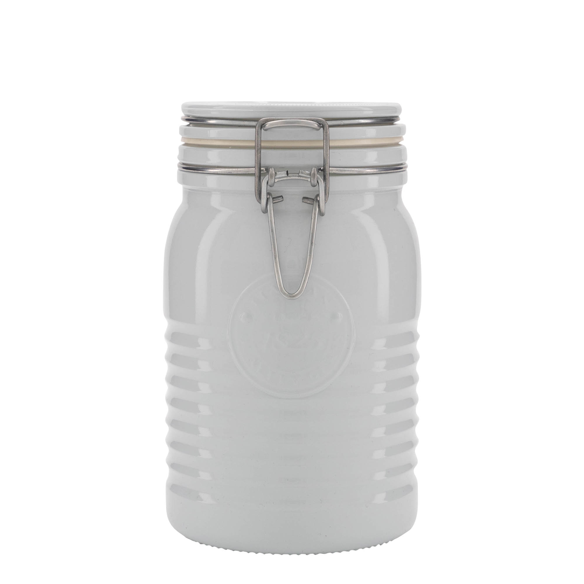 1 000 ml patentburk 'Officina 1825', vit, mynning: trådbygellock