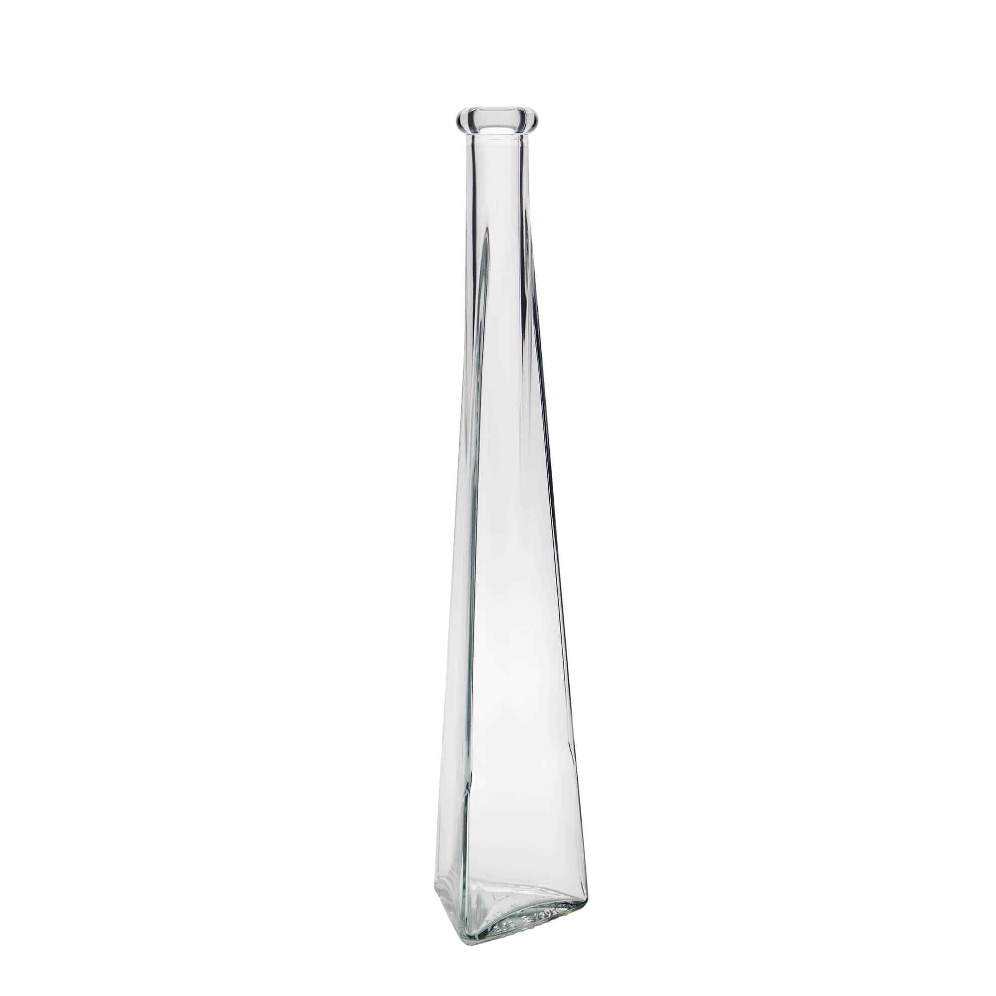 200 ml glasflaska 'Dama Triangolore', trekantig, mynning: kork