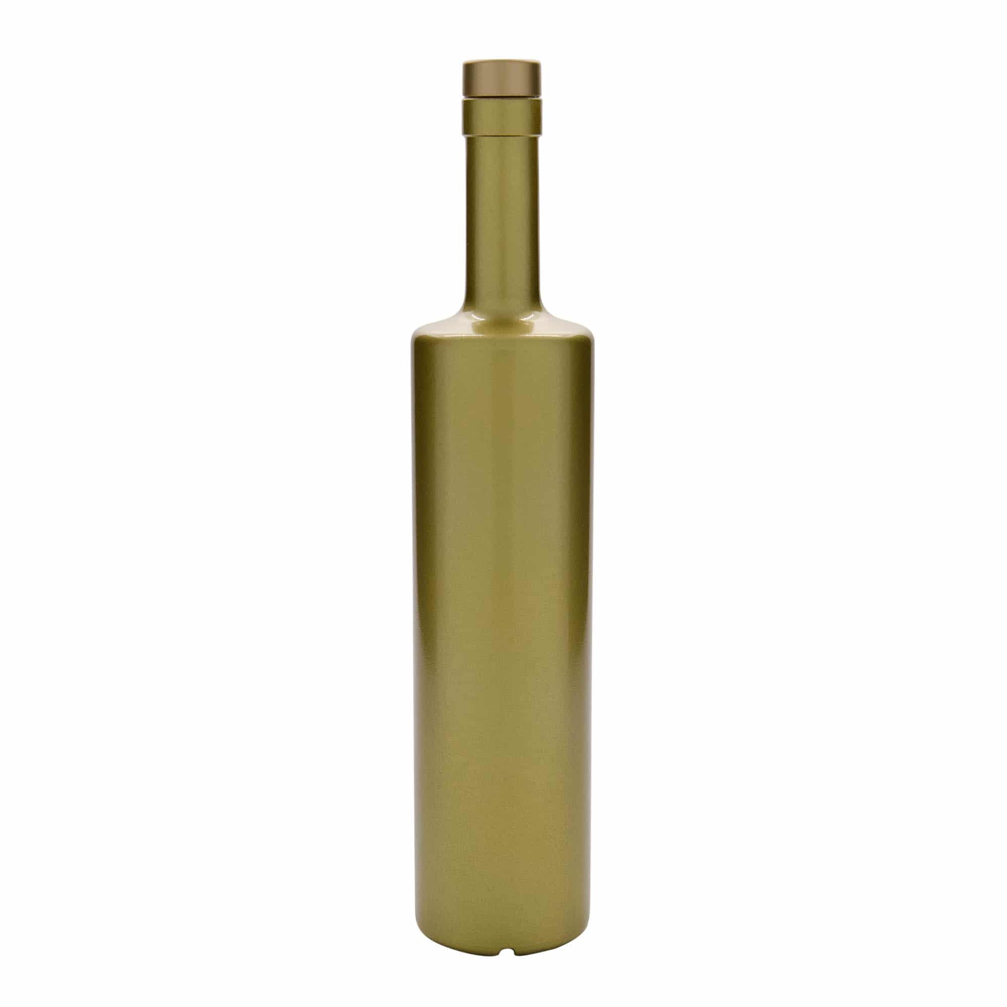 700 ml glasflaska 'Centurio', guld, mynning: kork