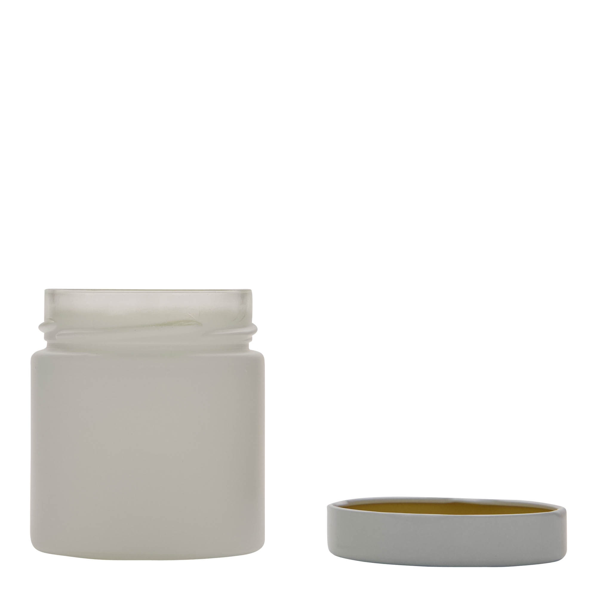 212 ml rund glas 'Aurora', vitt, öppning: Deep-Twist-Off (DTO 66) 212 ml rund glas 'Aurora', vitt, öppning: Deep-Twist-Off (DTO 66)