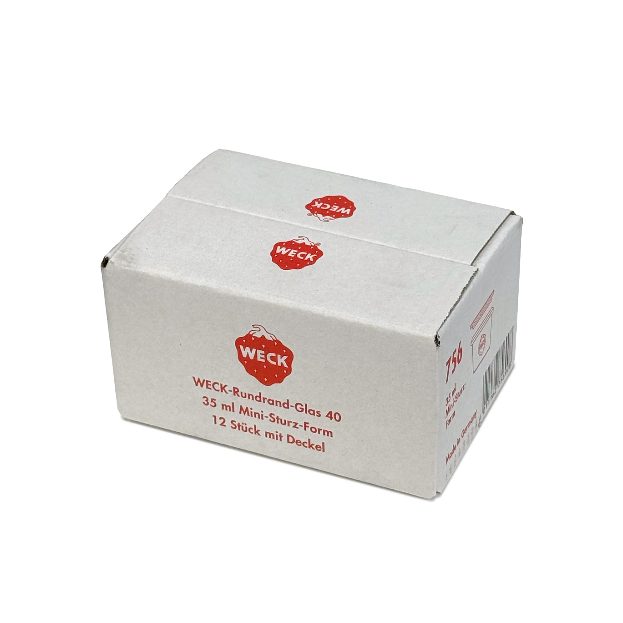 12x 35 ml WECK-störtglas med glaslock RR 40