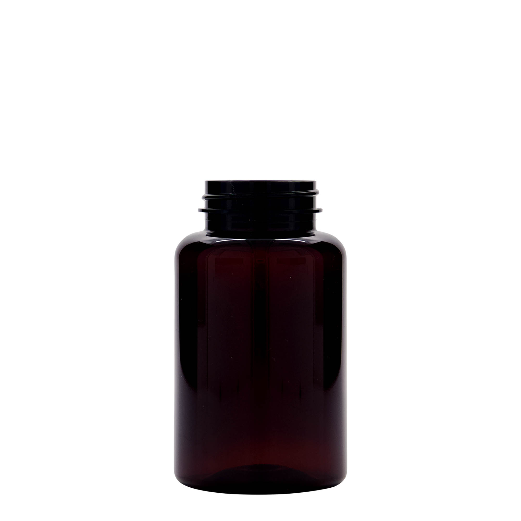 250 ml PET-flaska, plast, brun, öppning: 45/400