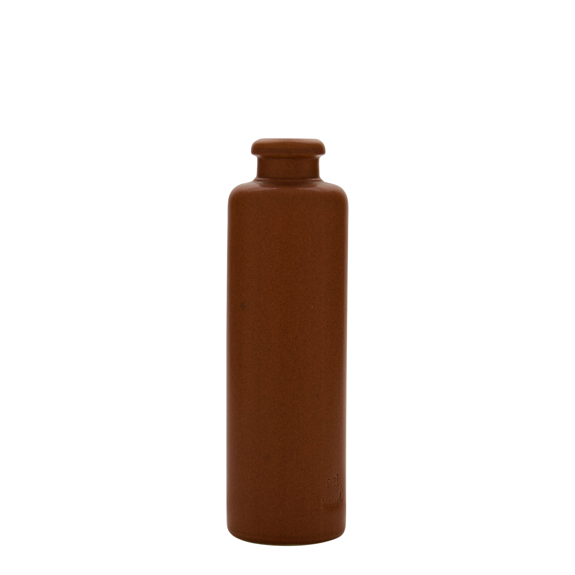 200 ml lertunna, stengods, rödbrun, öppning: kork