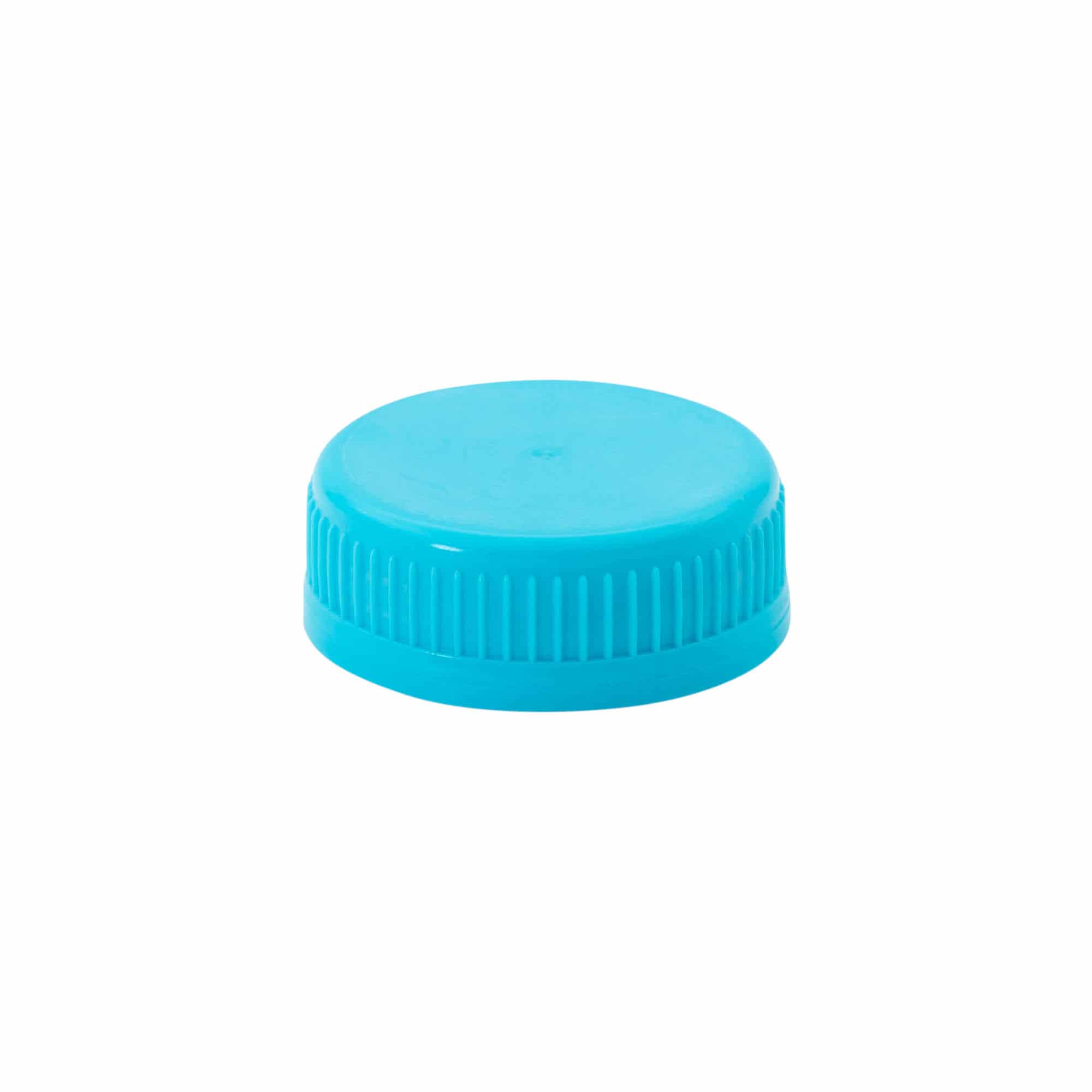 Skruvkapsel 40 ml, PE-plast, ljusblå