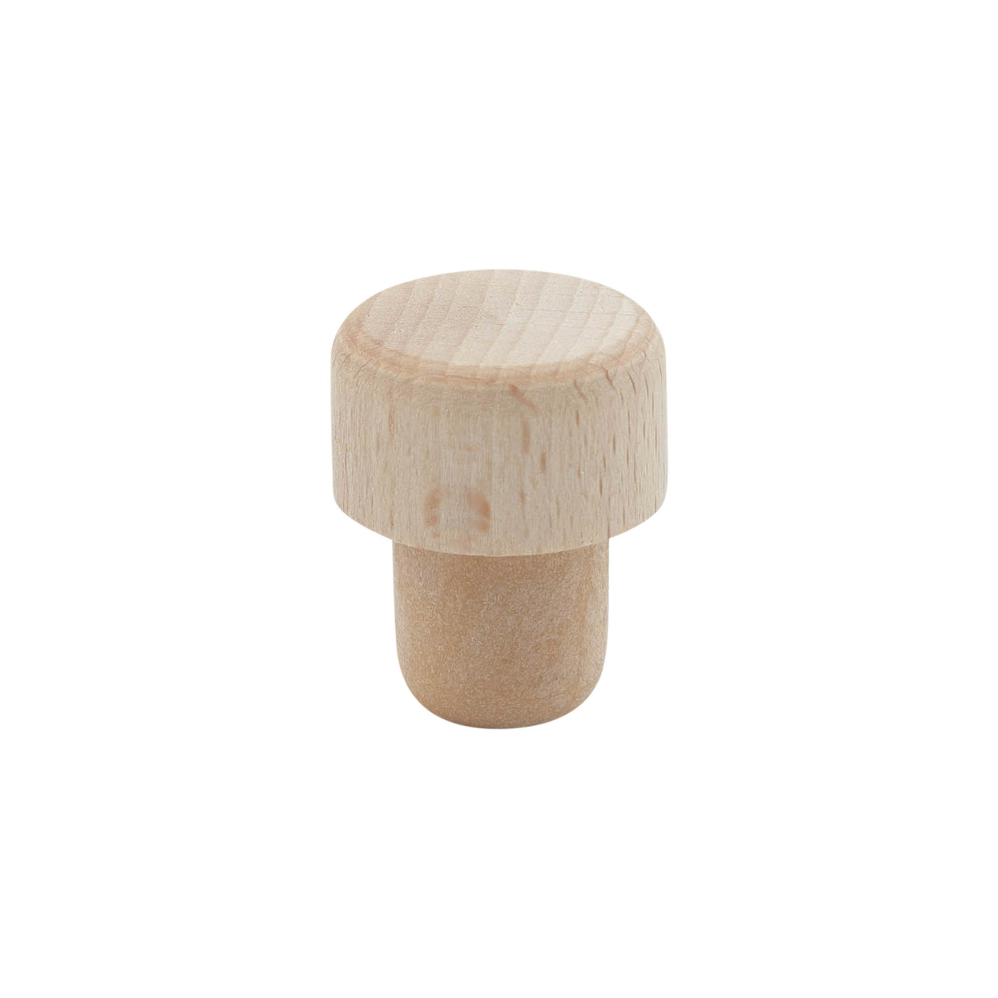 Greppkork med doseringsöppning 19 mm, trä/plast, beige, för mynning: kork