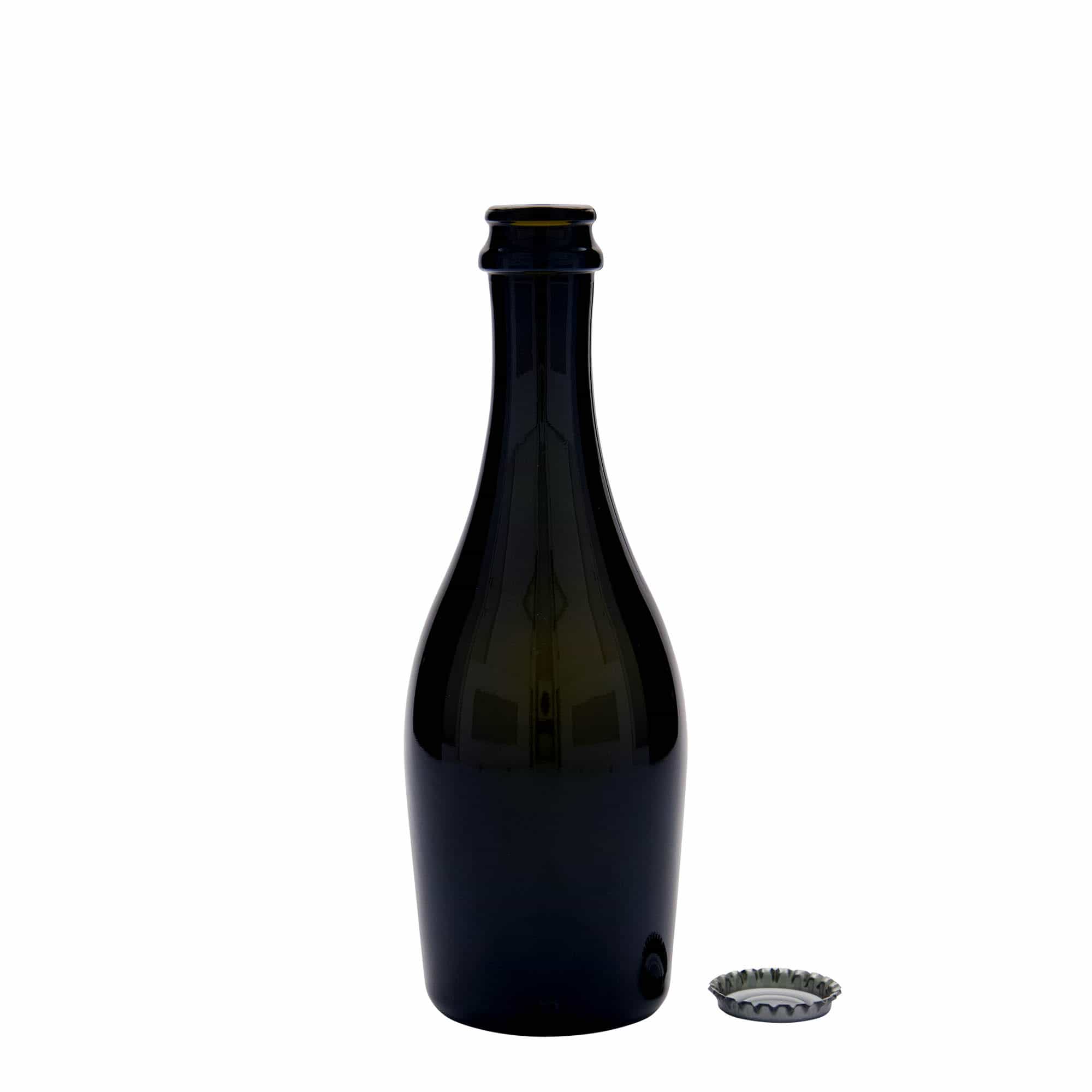 330 ml sektflaska 'Carmen', glas, antikgrön, mynning: kronkapsyl