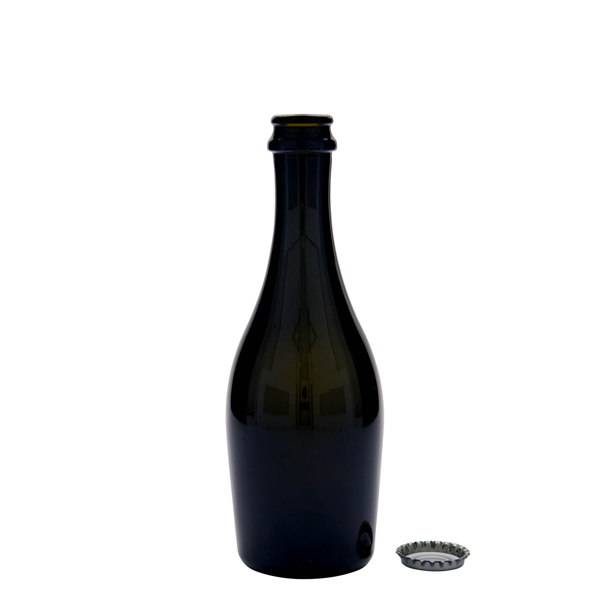330 ml sektflaska 'Carmen', glas, antikgrön, mynning: kronkapsyl