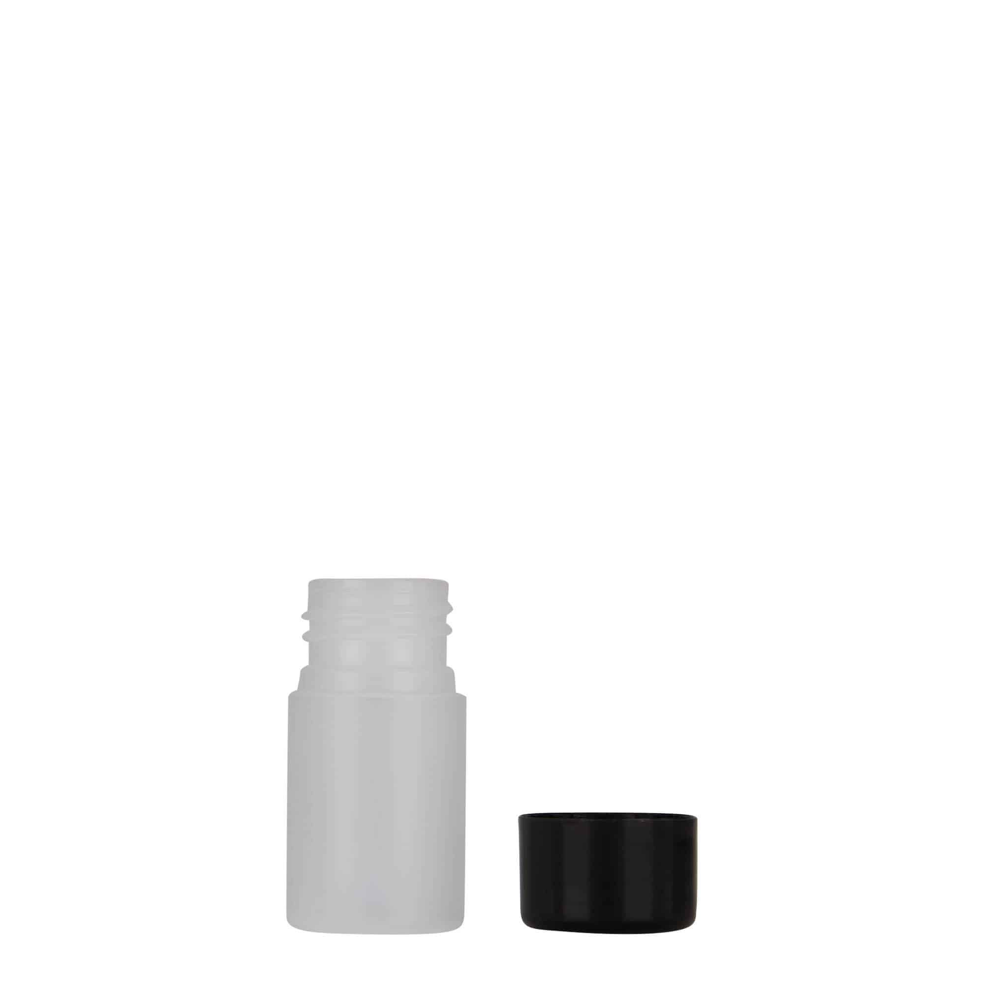 15 ml plastflaska 'Tuffy', HDPE, natur, öppning: 24/410