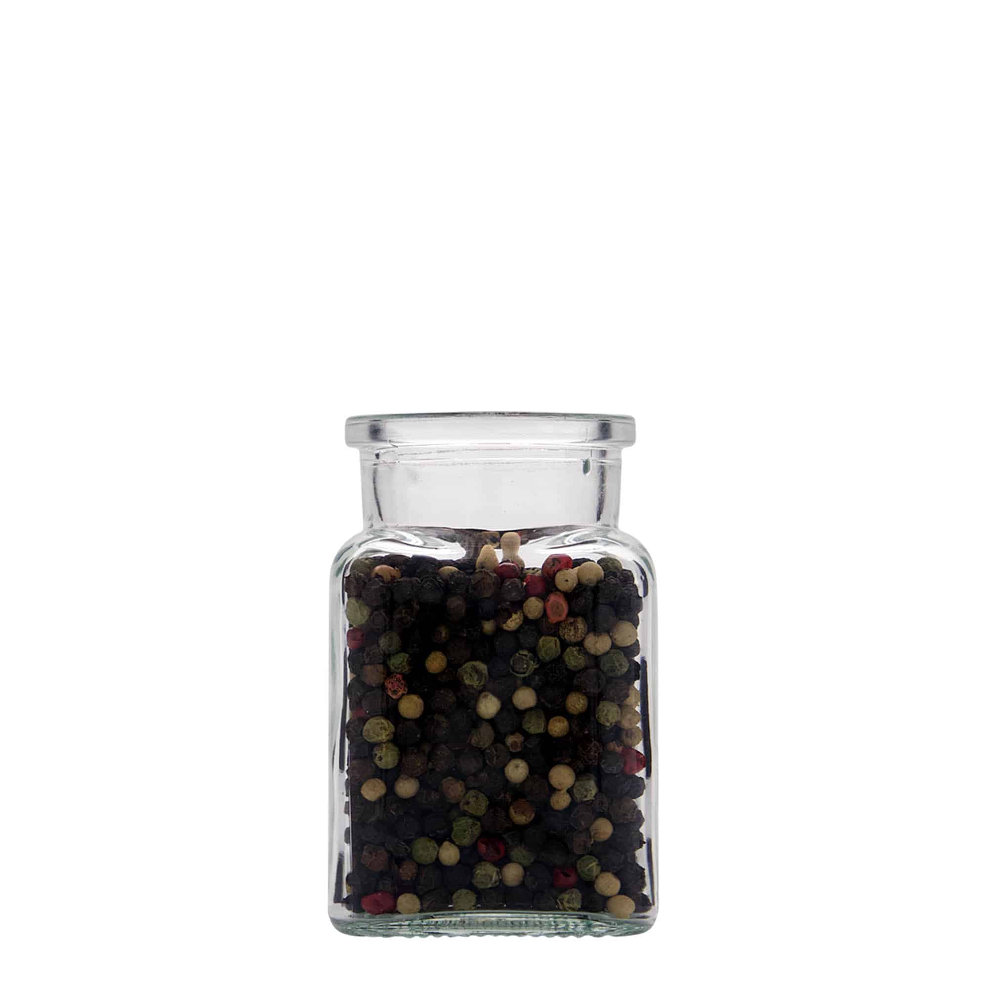 150 ml korkglas, fyrkantigt, mynning: kork