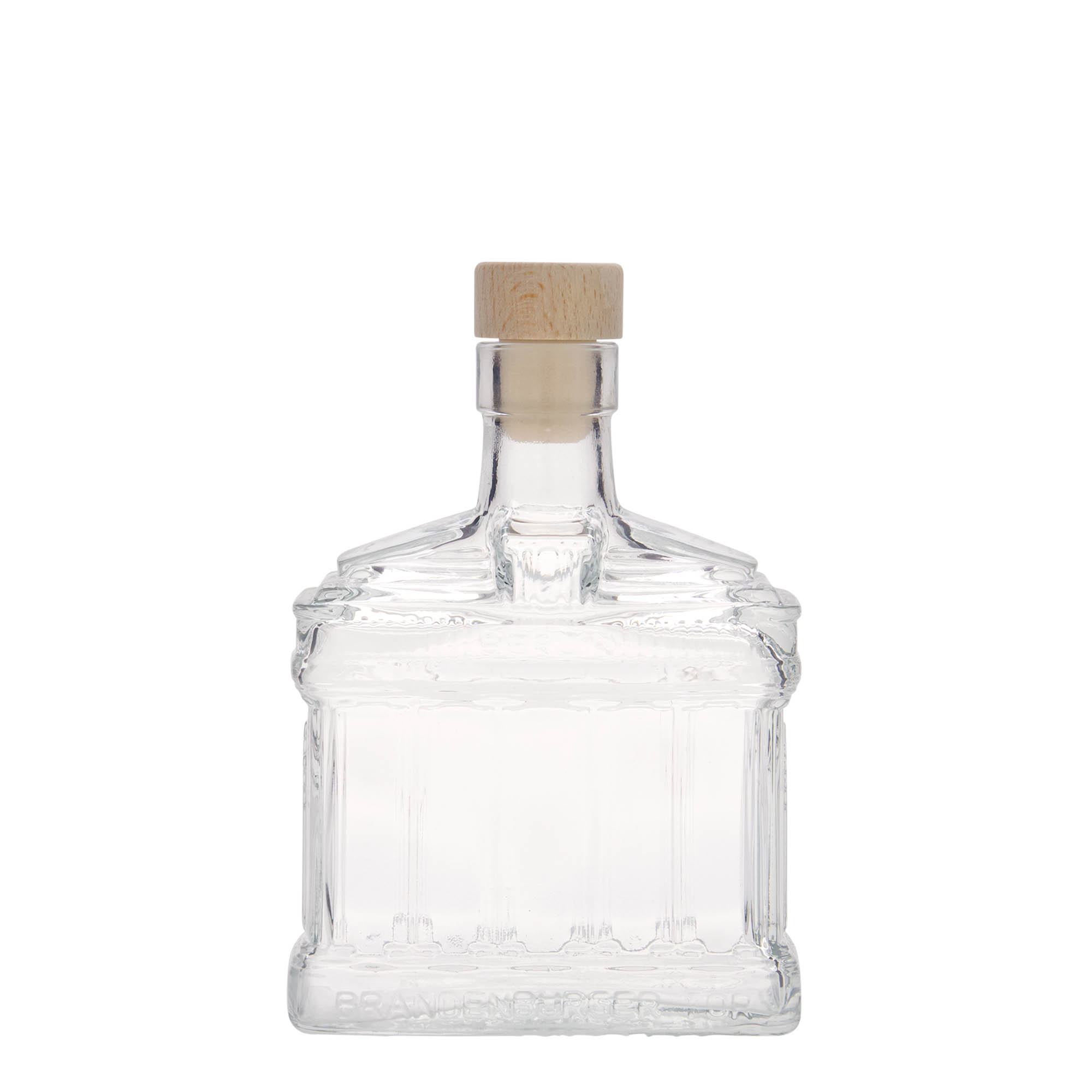 200 ml glasflaska 'Brandenburger Tor', öppning: kork