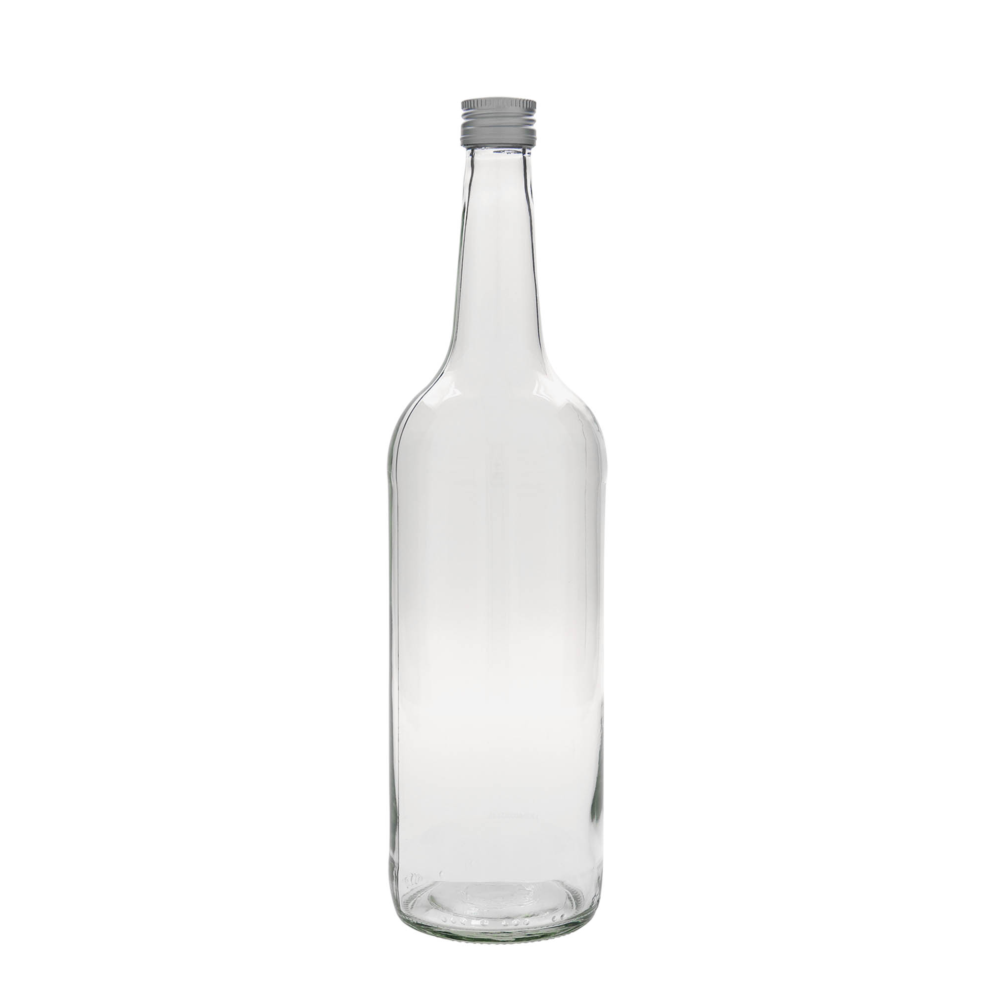 1.000 ml glasflaska med rak hals, öppning: PP 28 1.000 ml glasflaska med rak hals, öppning: PP 28