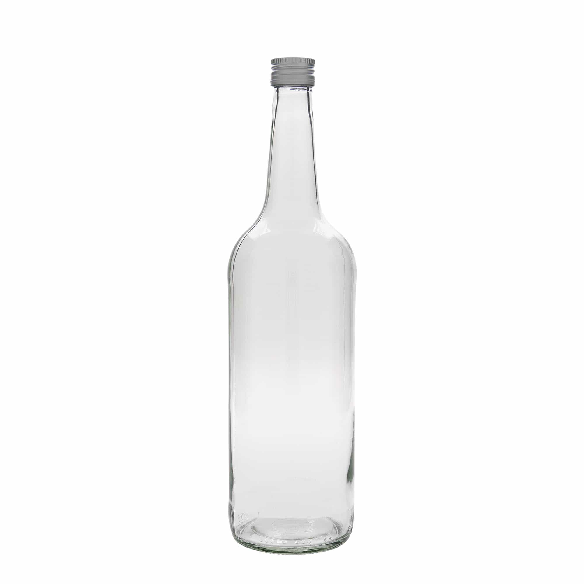 1.000 ml glasflaska med rak hals, öppning: PP 28