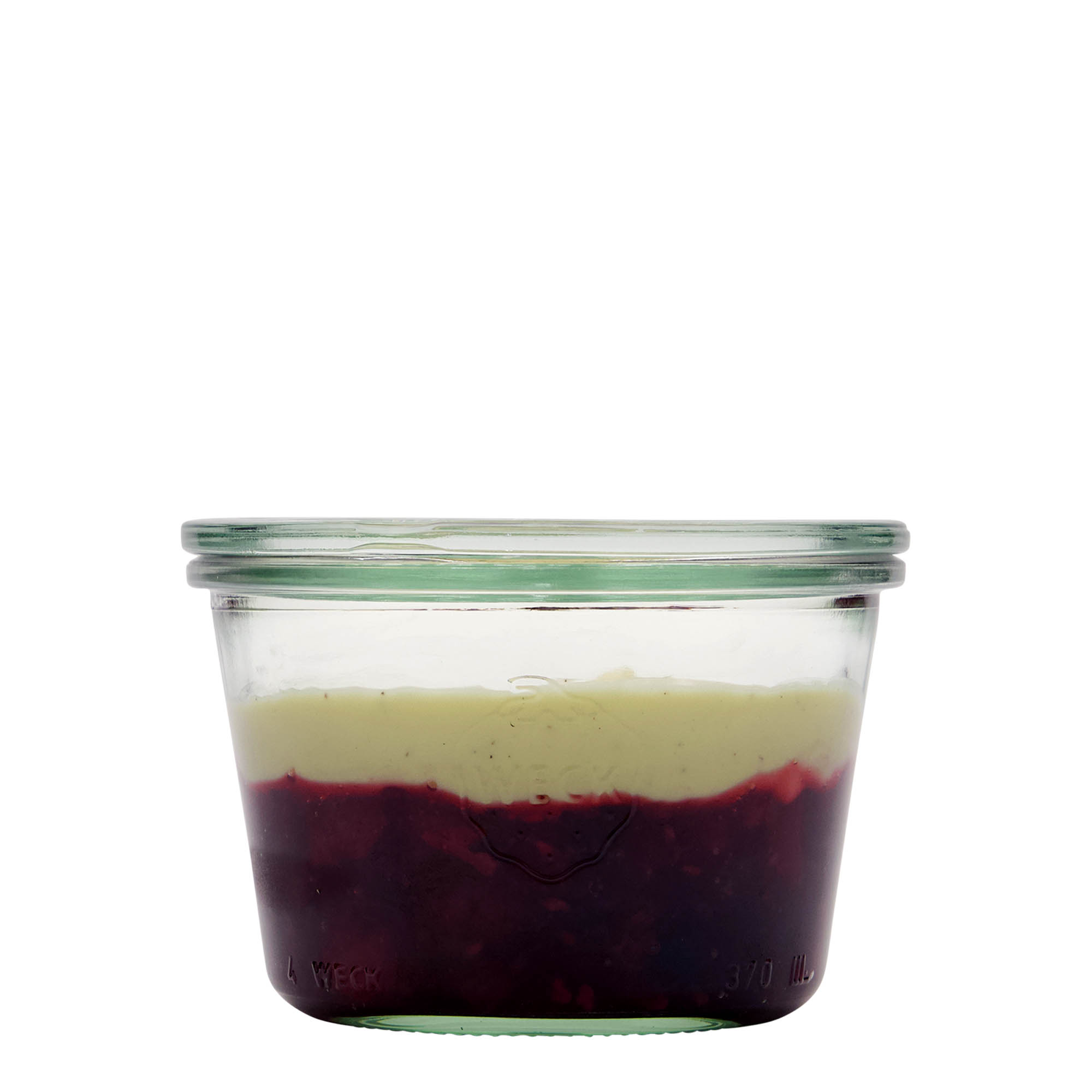 370 ml WECK-omvändningsburk, öppning: rund kant 370 ml WECK-omvändningsburk, öppning: rund kant