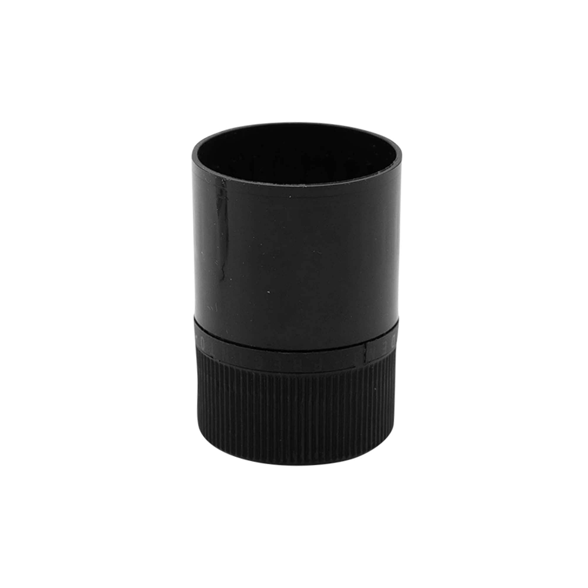 DOP-originalitetssigill med pip, PE-plast, svart