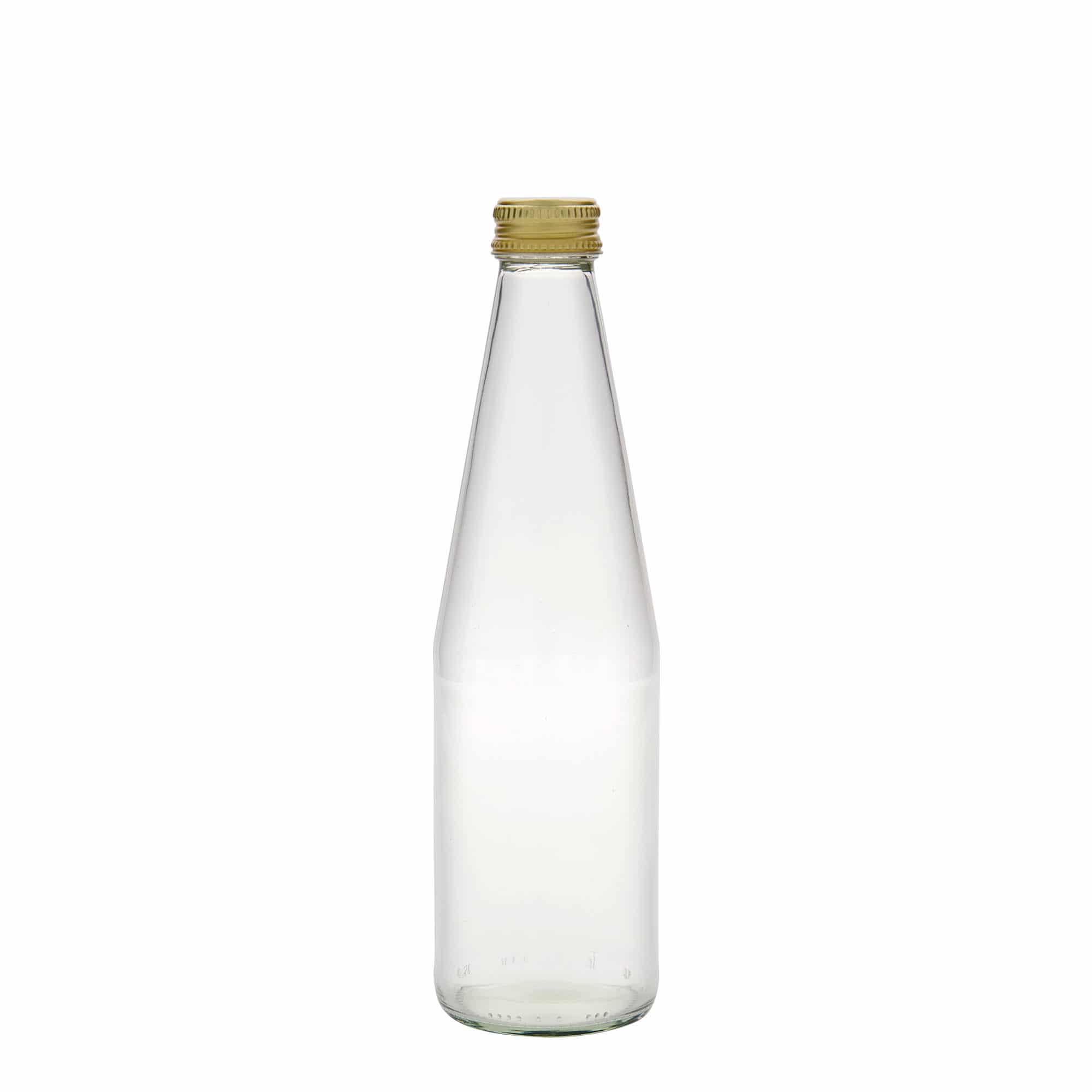 330 ml universalflaska morotsform, glas, öppning: PP 28