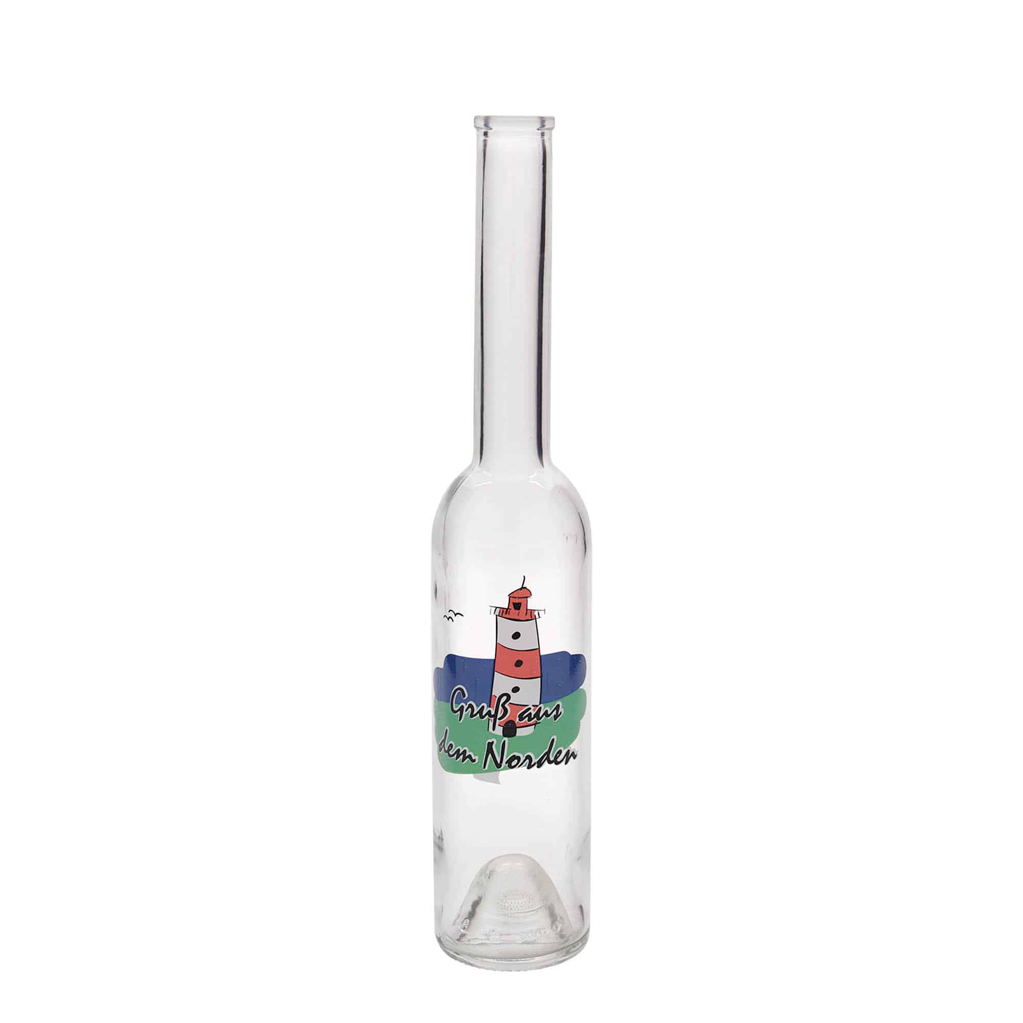 350 ml glasflaska 'Opera', motiv: Norden, mynning: kork 350 ml glasflaska 'Opera', motiv: Norden, mynning: kork