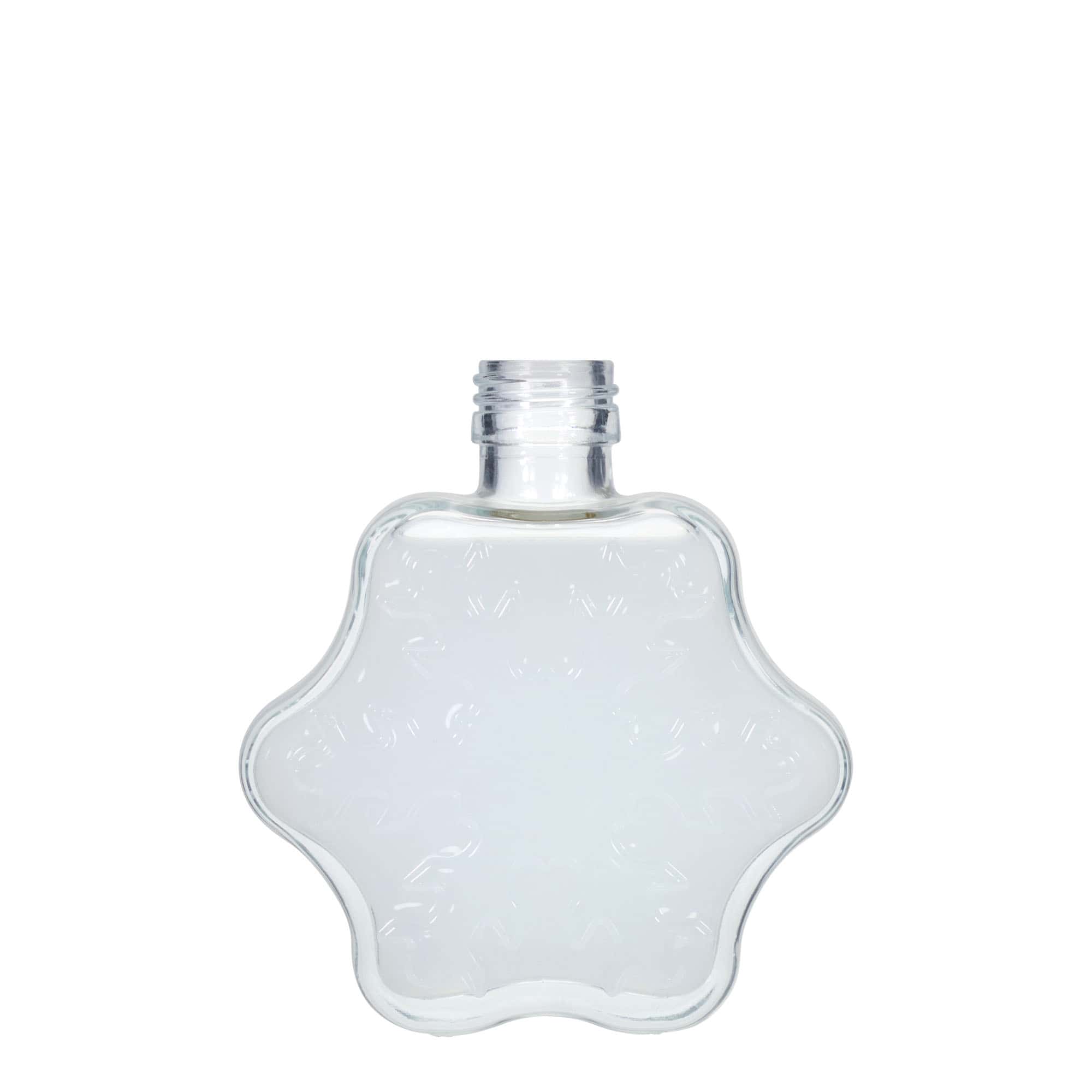 200 ml glasflaska 'Snöflinga', mun: PP 28