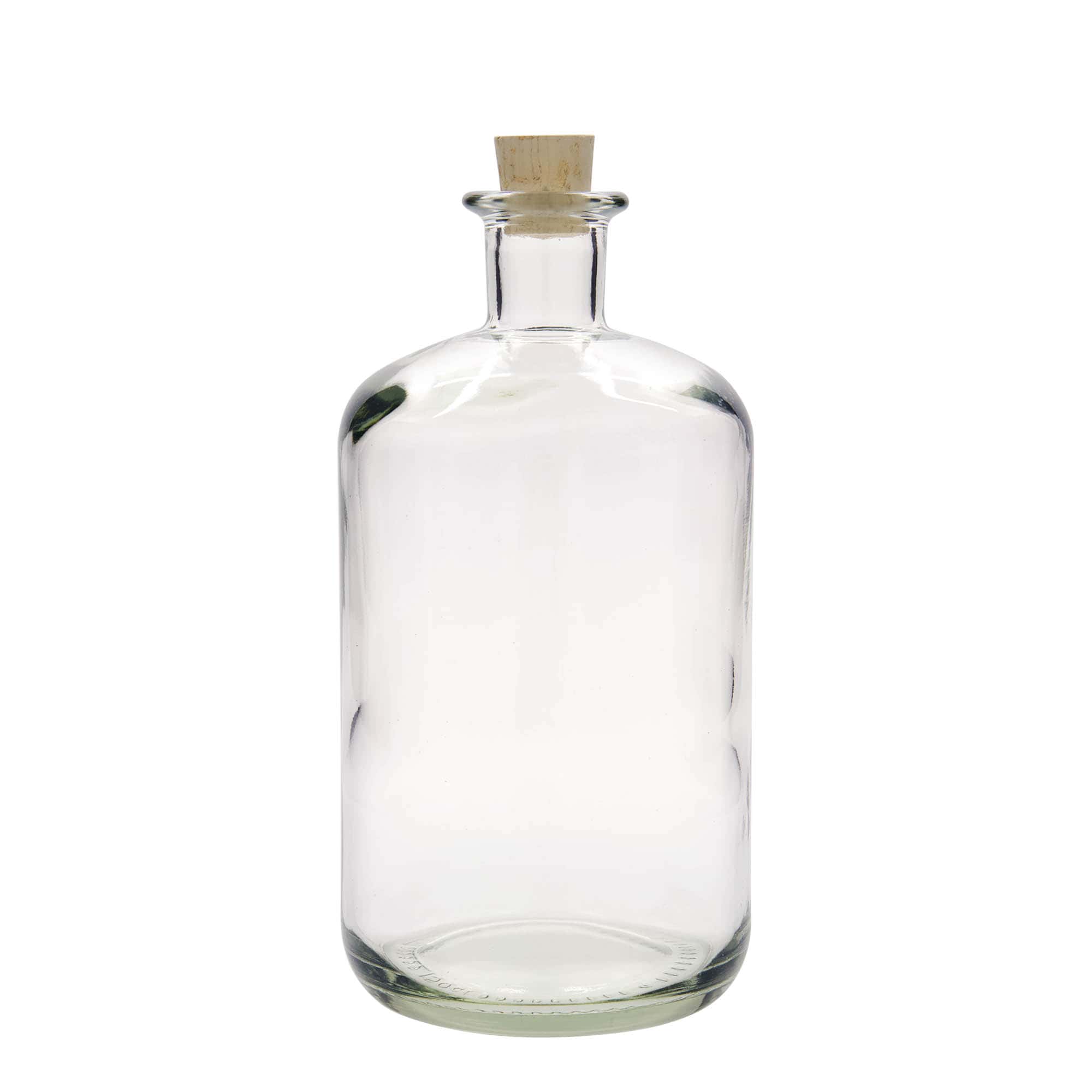 1 500 ml apoteksglasflaska, mynning: kork