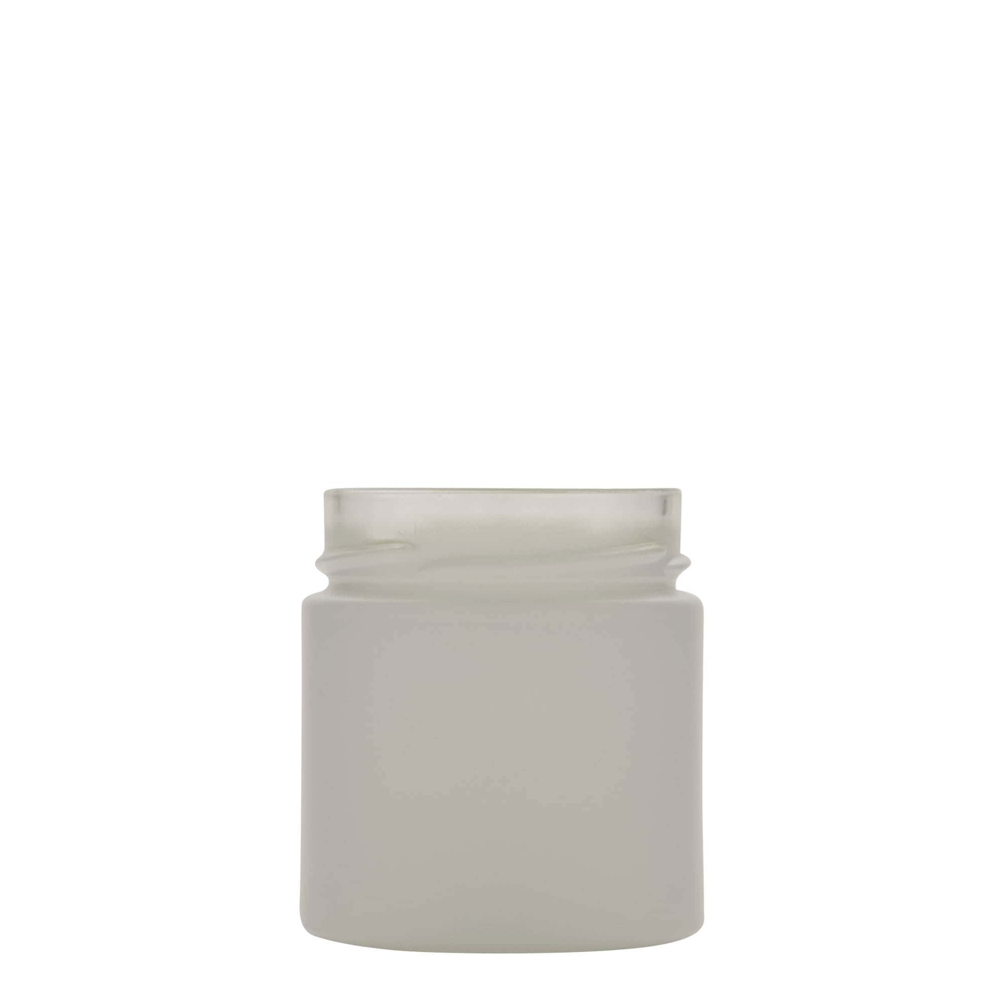 220 ml rund glas 'Aurora', vitt, öppning: Deep-Twist-Off (DTO 66)