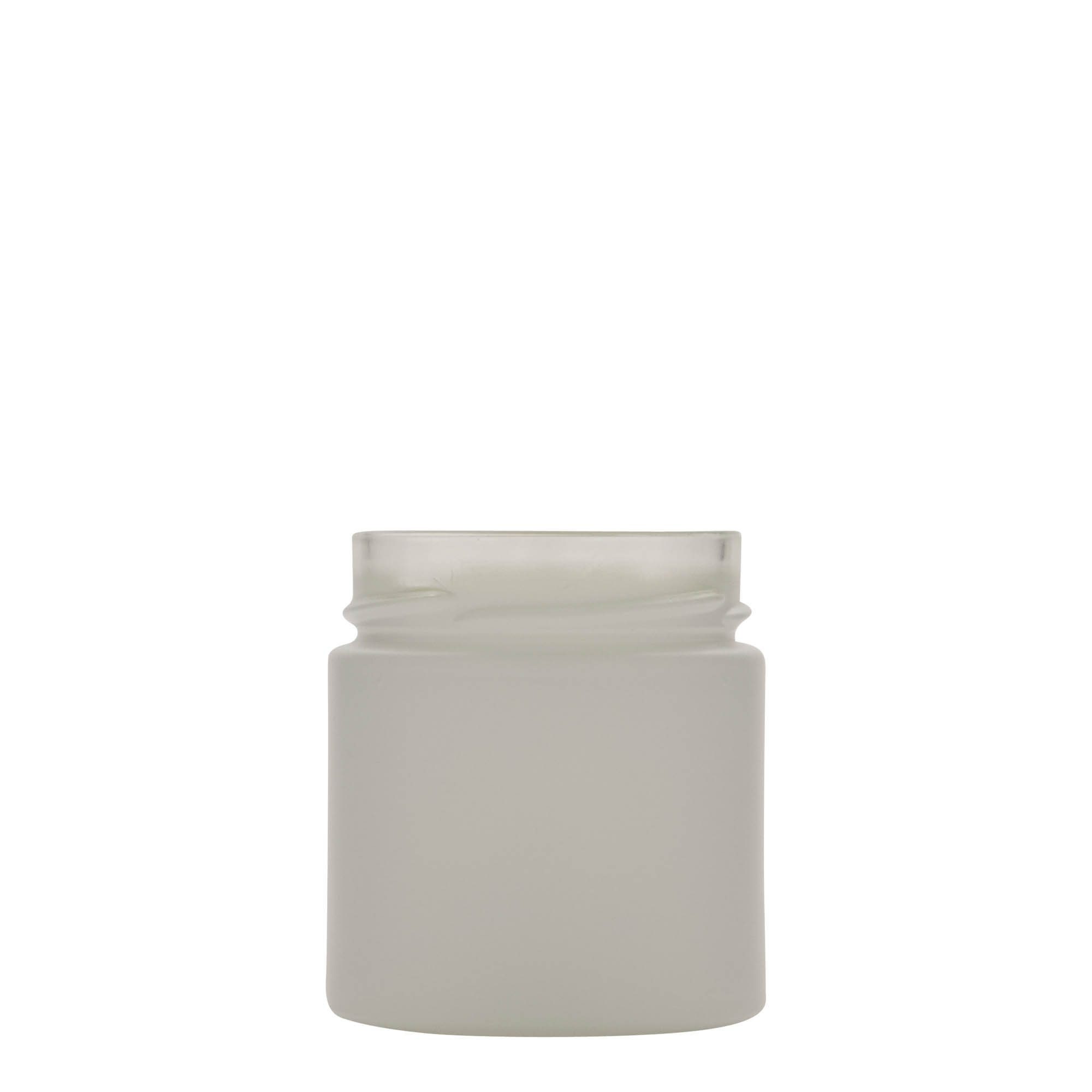 220 ml rund glas 'Aurora', vitt, öppning: Deep-Twist-Off (DTO 66)
