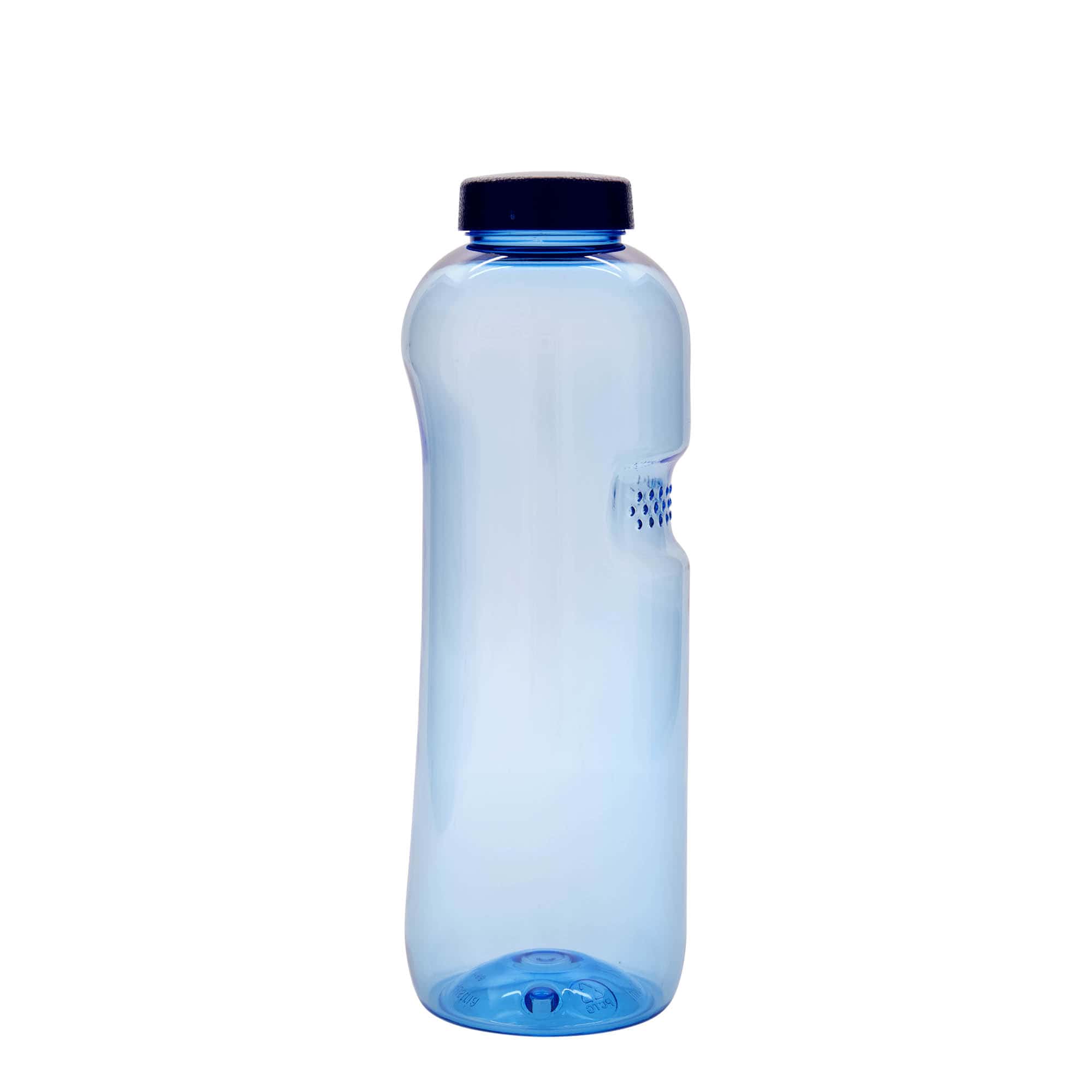 1 000 ml PET-dryckesflaska 'Kavodrink', plast, blå