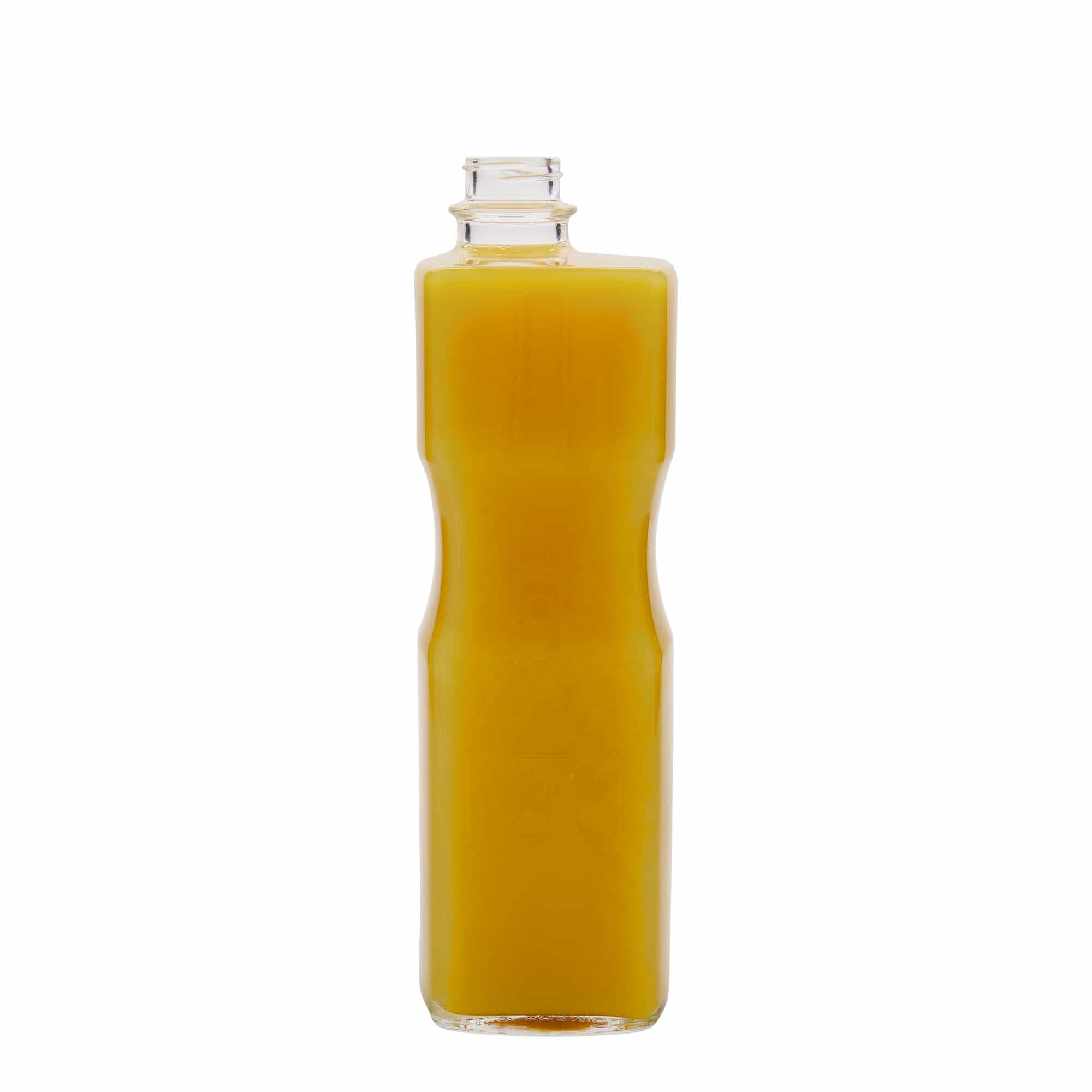 1 000 ml glasflaska 'Optima Juice', rektangulär, mynning: skruvkapsel