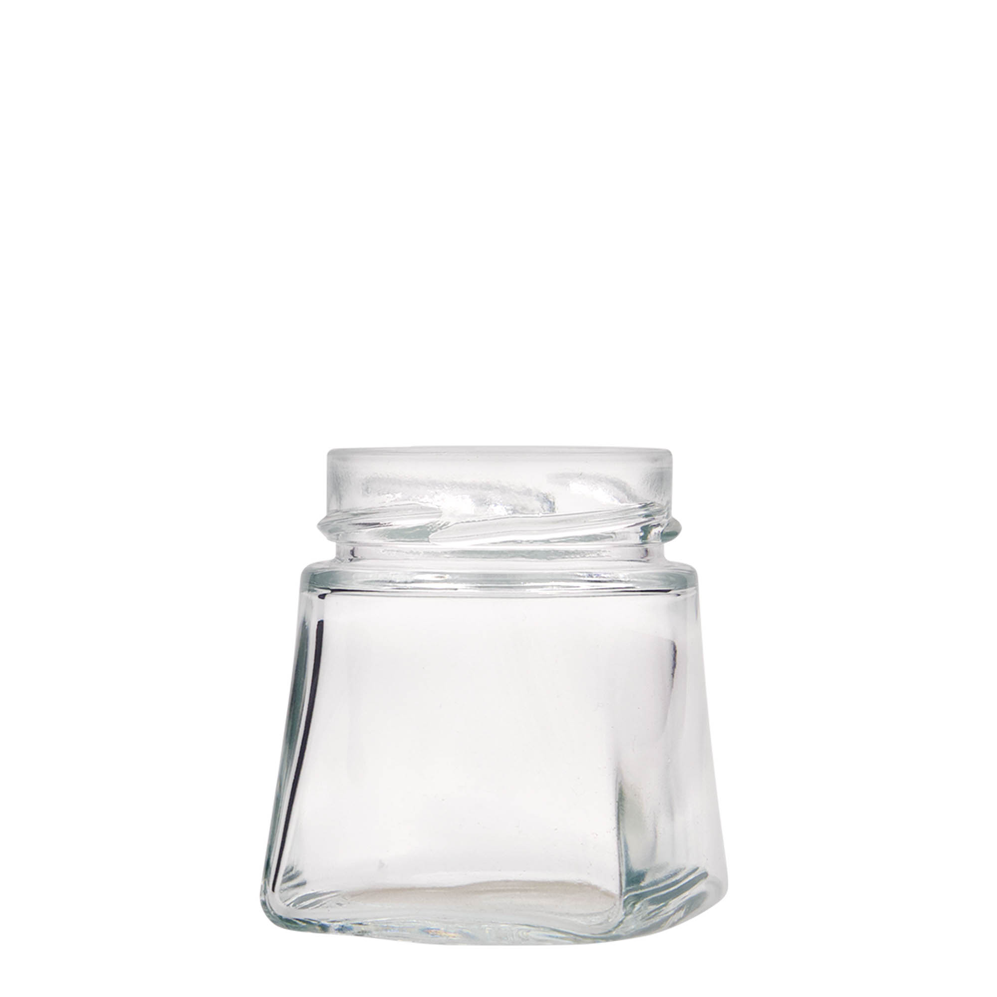212 ml fyrkantigt glas 'Luxor', öppning: Deept-Twist-Off (DTO 63)
