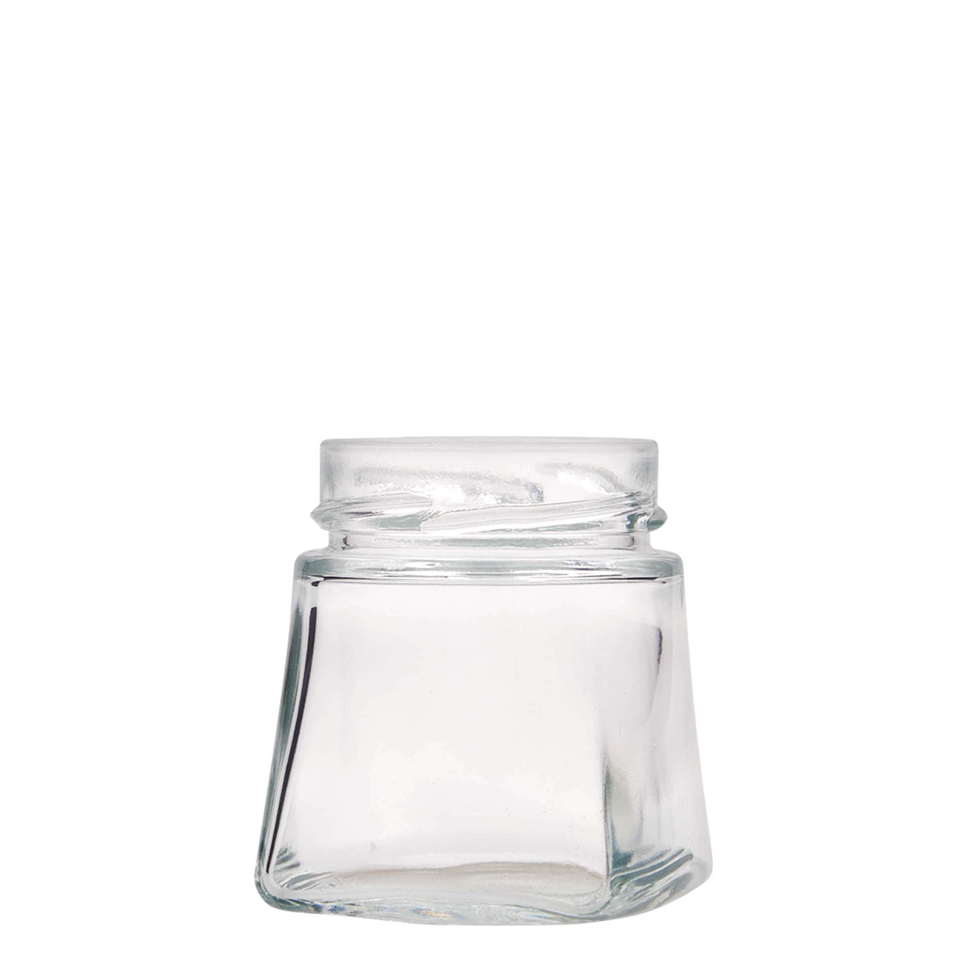 212 ml fyrkantigt glas 'Luxor', öppning: Deept-Twist-Off (DTO 63)