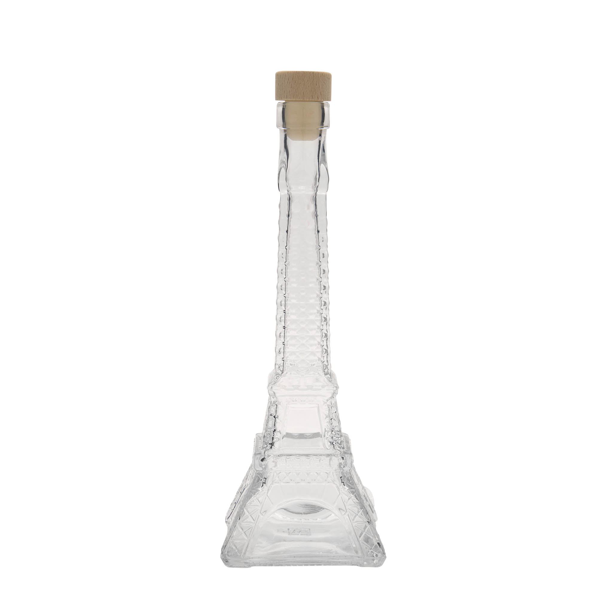 200 ml glasflaska 'Eiffeltornet', öppning: kork