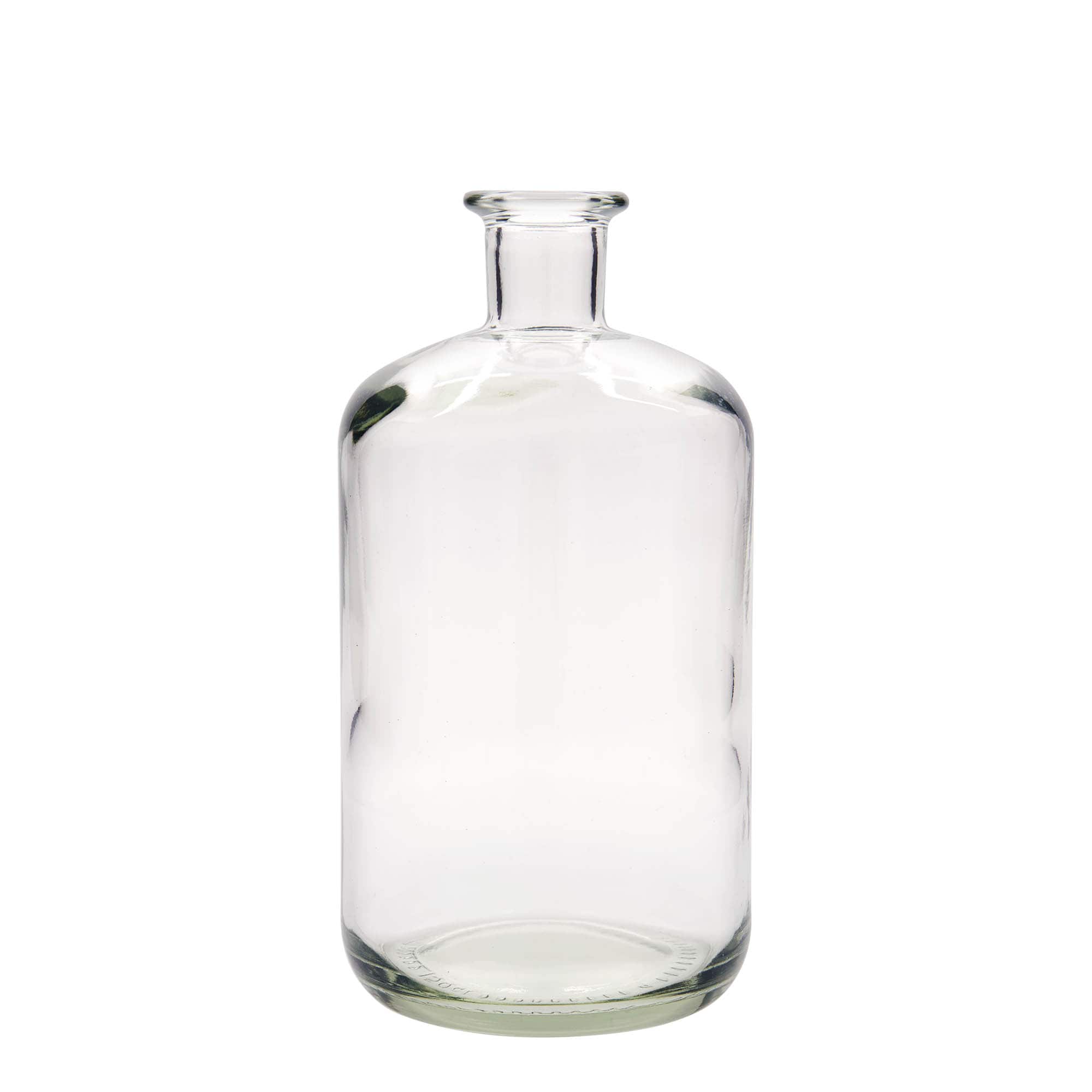 1 500 ml apoteksglasflaska, mynning: kork