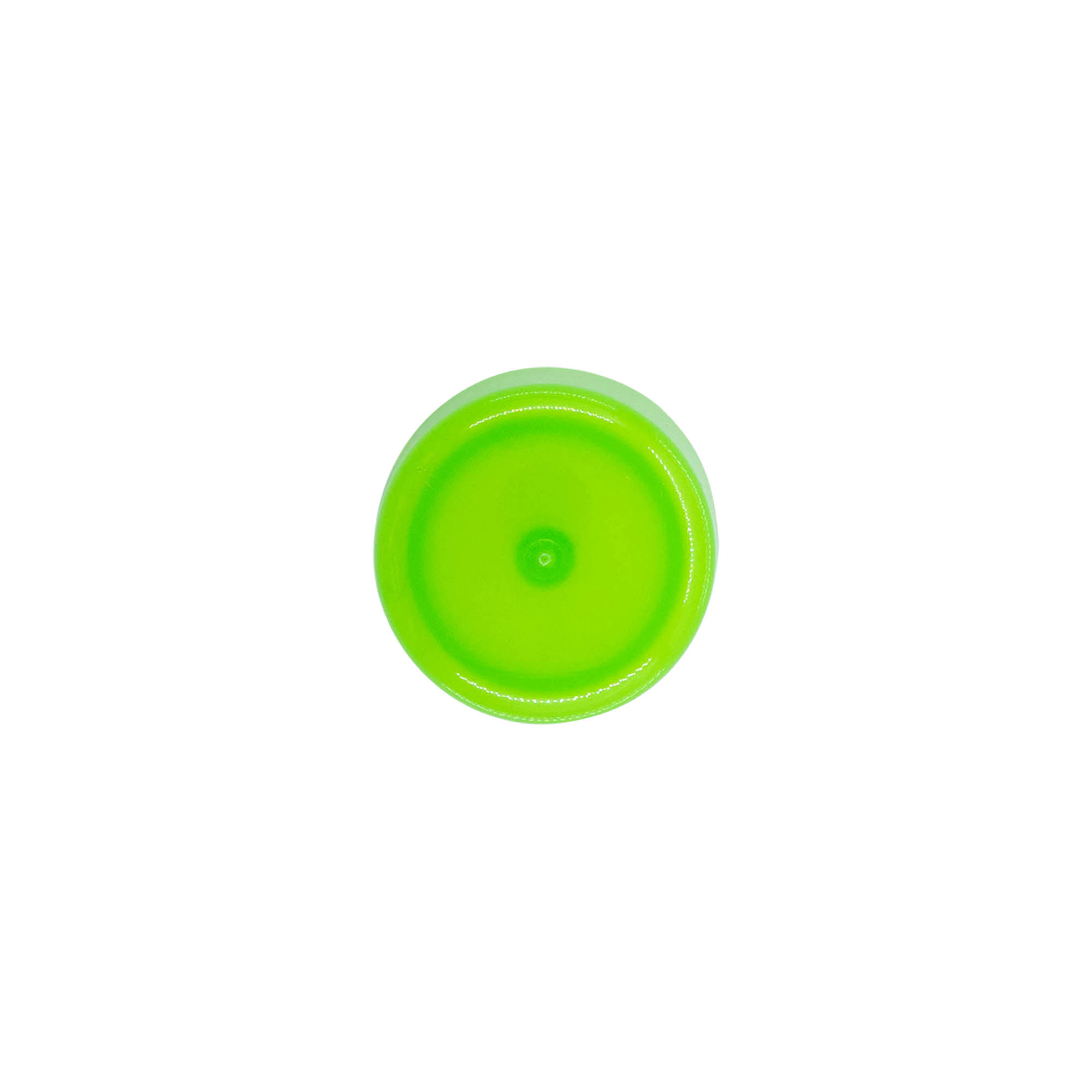 Skruvlock med sprutinlägg, PP-plast, grön, för mynning: 24/410