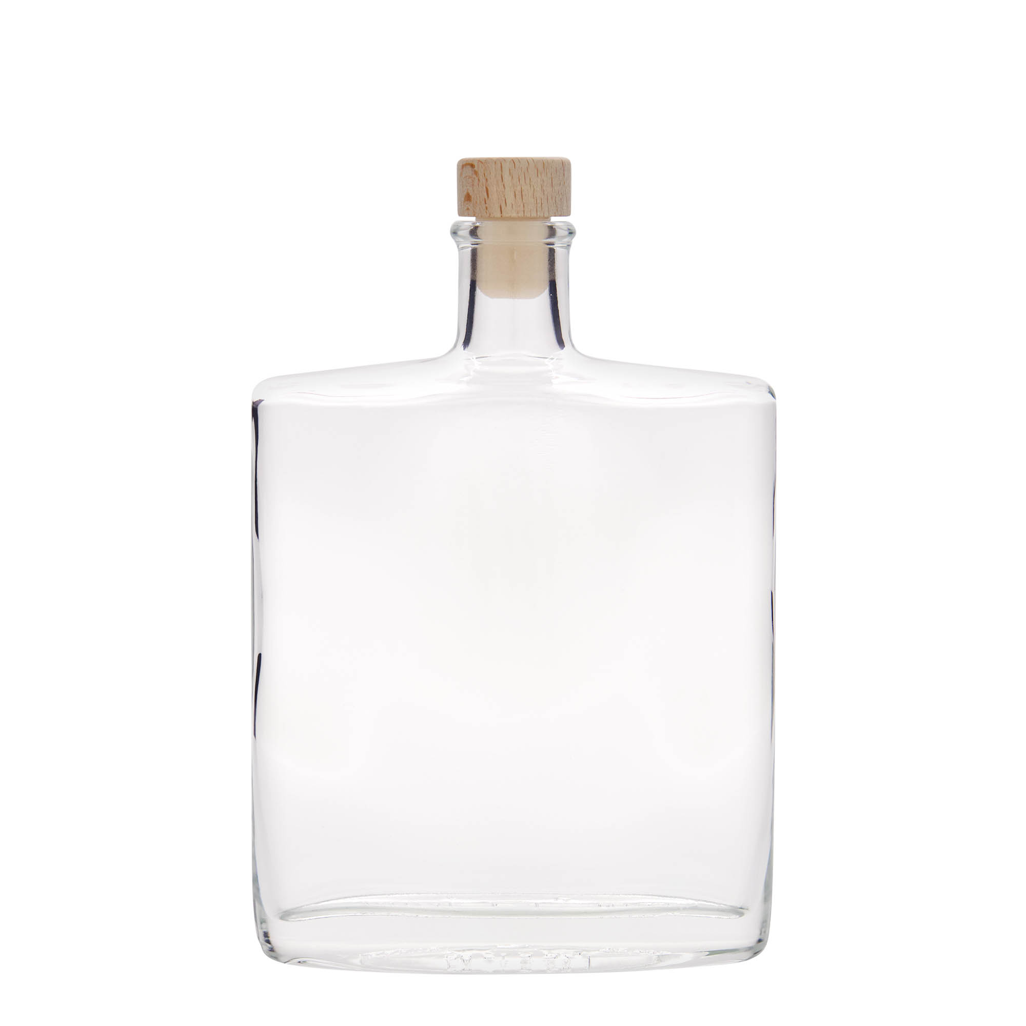 500 ml glasflaska 'Zorbas', oval, mynning: kork 500 ml glasflaska 'Zorbas', oval, mynning: kork
