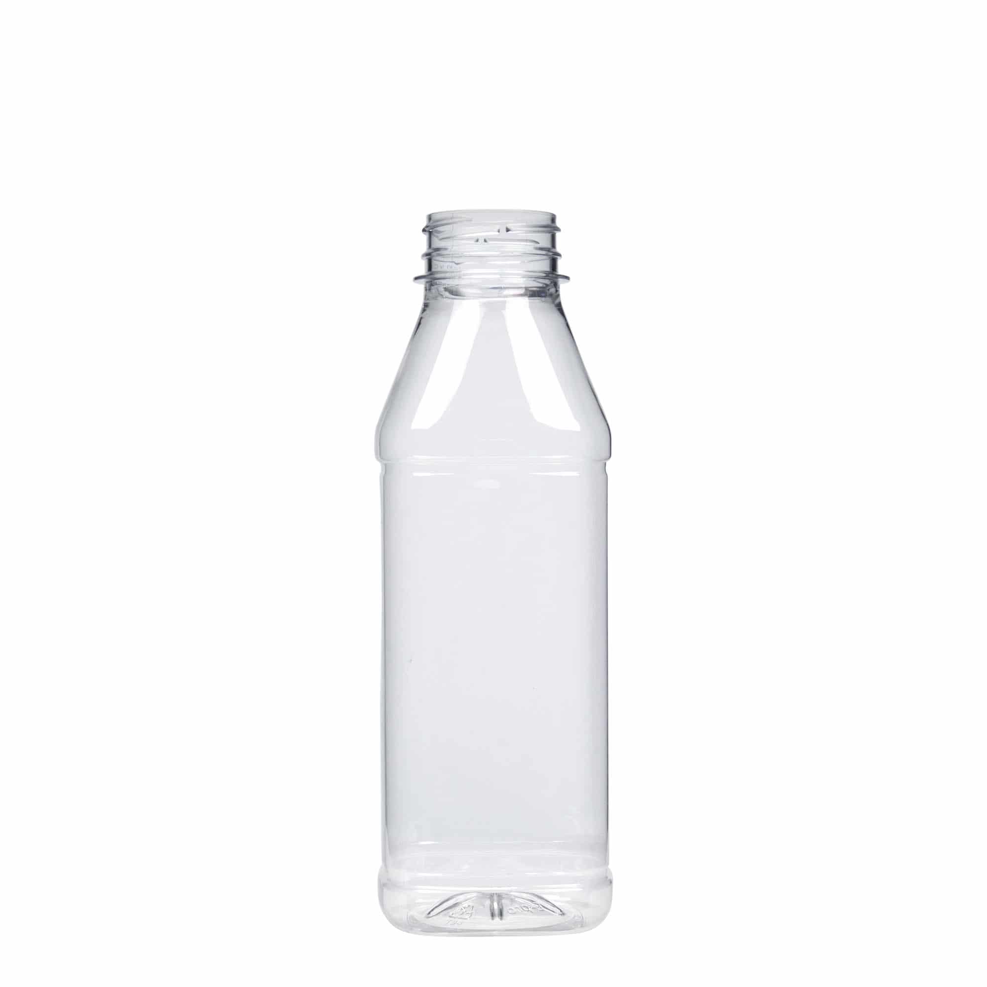 500 ml PET-flaska 'Milk and Juice Carré', kvadratisk, plast, mynning: 38 mm 500 ml PET-flaska 'Milk and Juice Carré', kvadratisk, plast, mynning: 38 mm