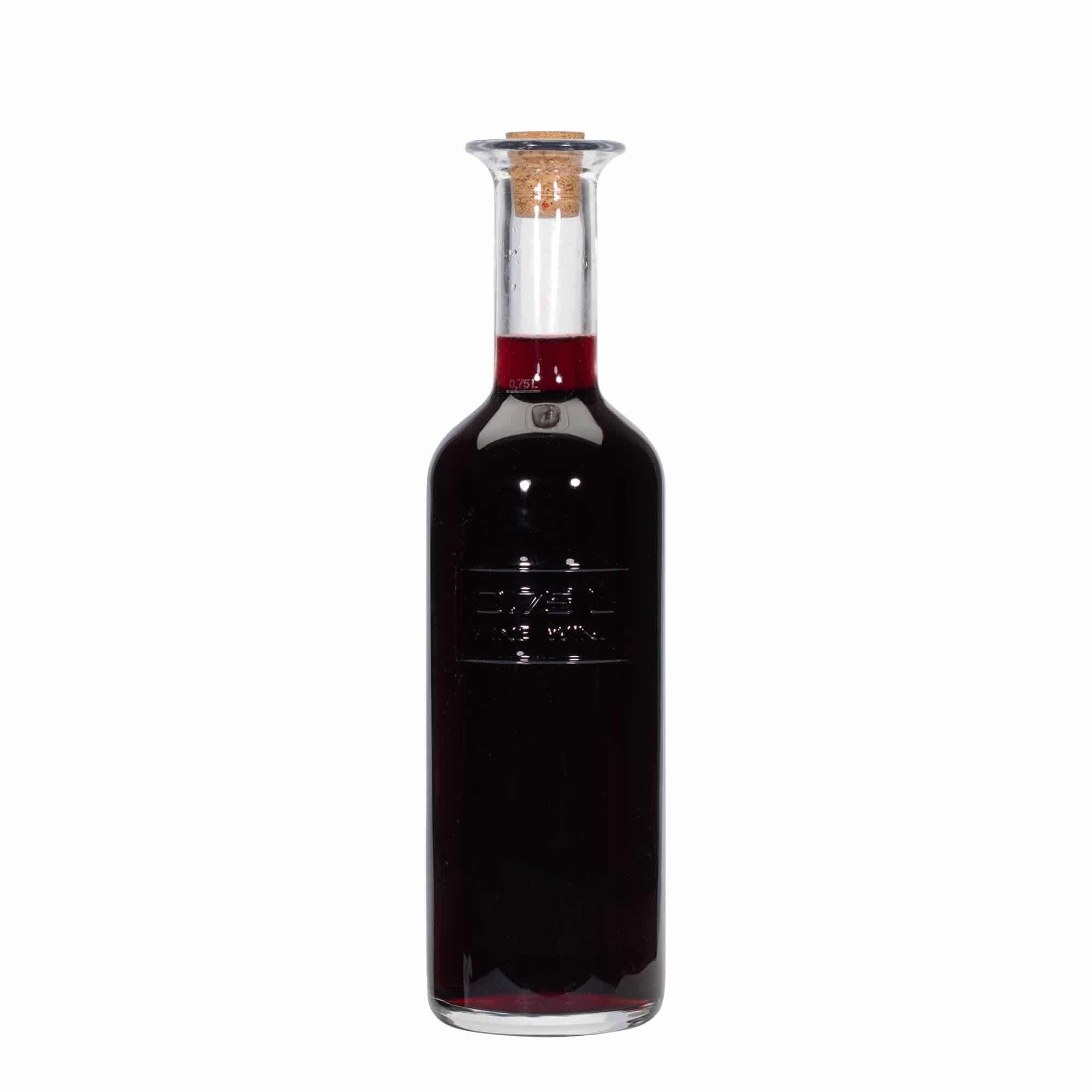 750 ml glasflaska 'Optima Fine Wine', mynning: kork