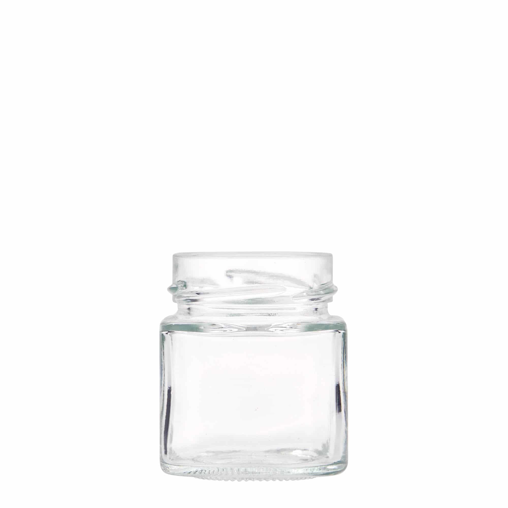 156 ml Fyrkantigt glas 'Funny', öppning: Deep-Twist-Off (DTO 58)
