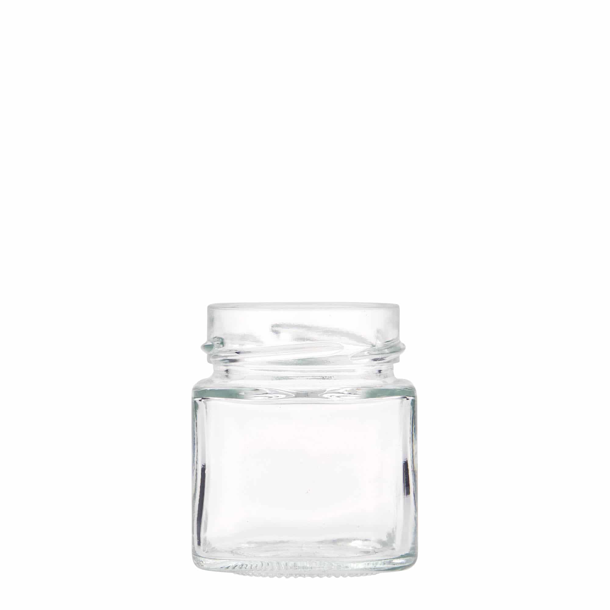 156 ml Fyrkantigt glas 'Funny', öppning: Deep-Twist-Off (DTO 58)