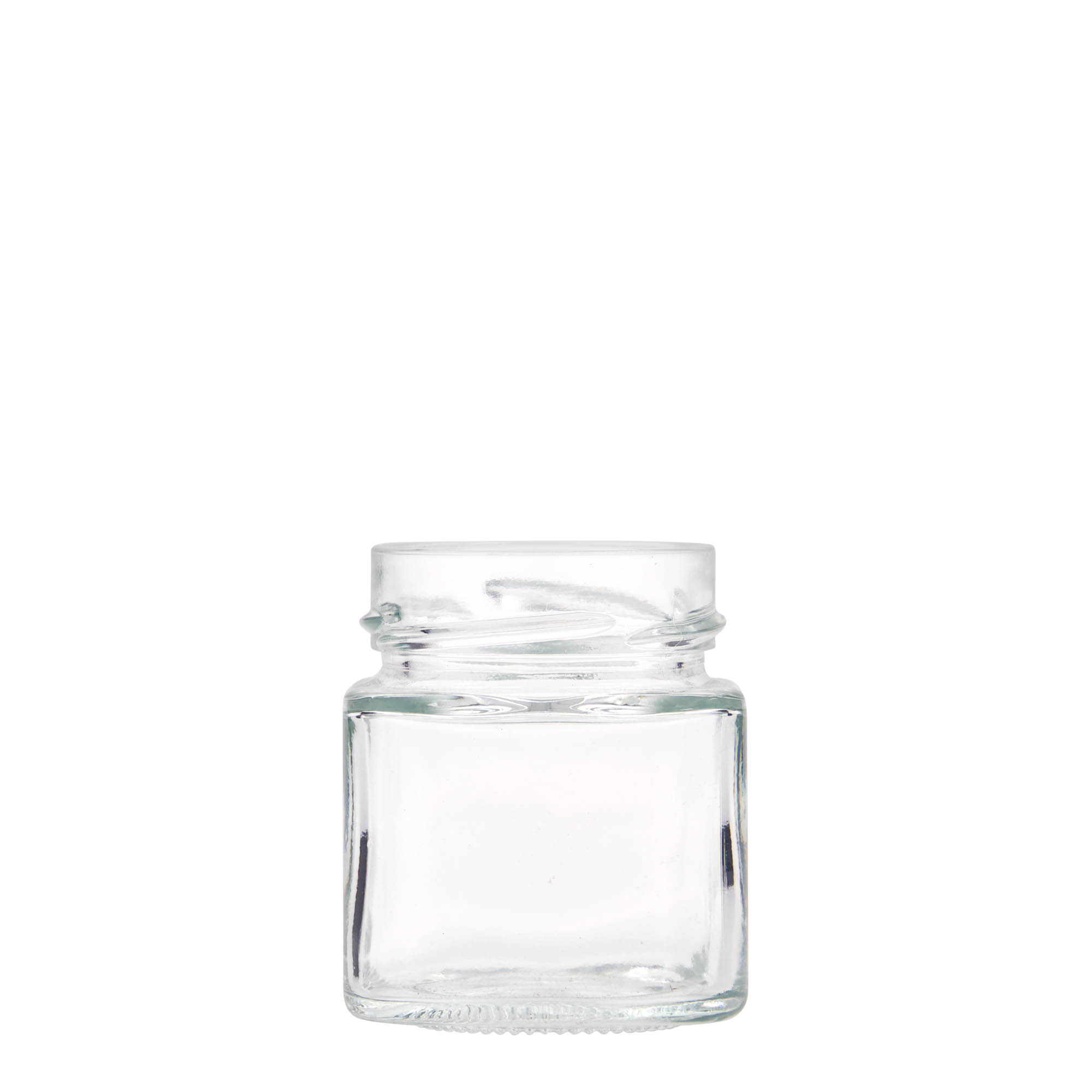 156 ml Fyrkantigt glas 'Funny', öppning: Deep-Twist-Off (DTO 58)
