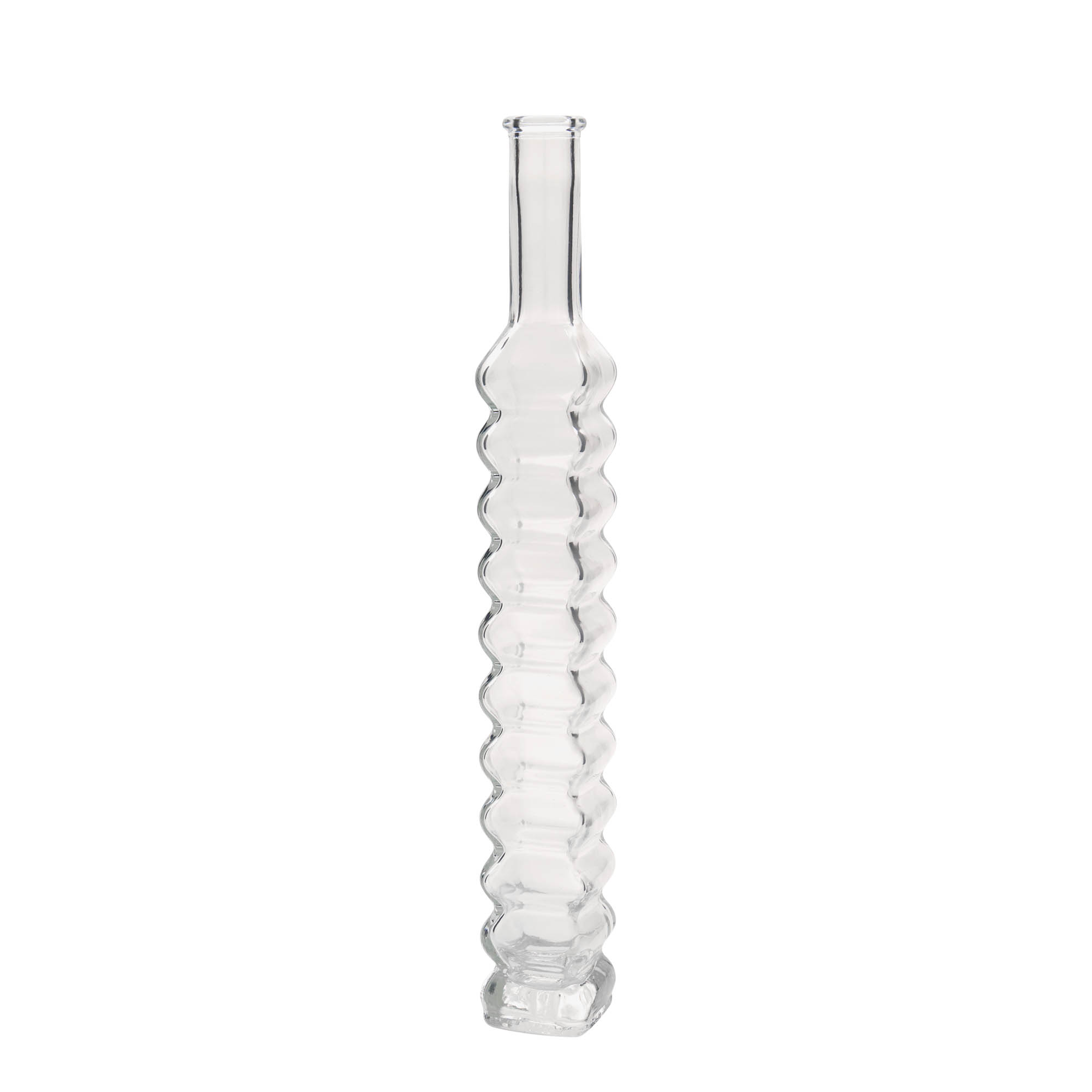 200 ml glasflaska Roma, kvadratisk, mynning: kork
