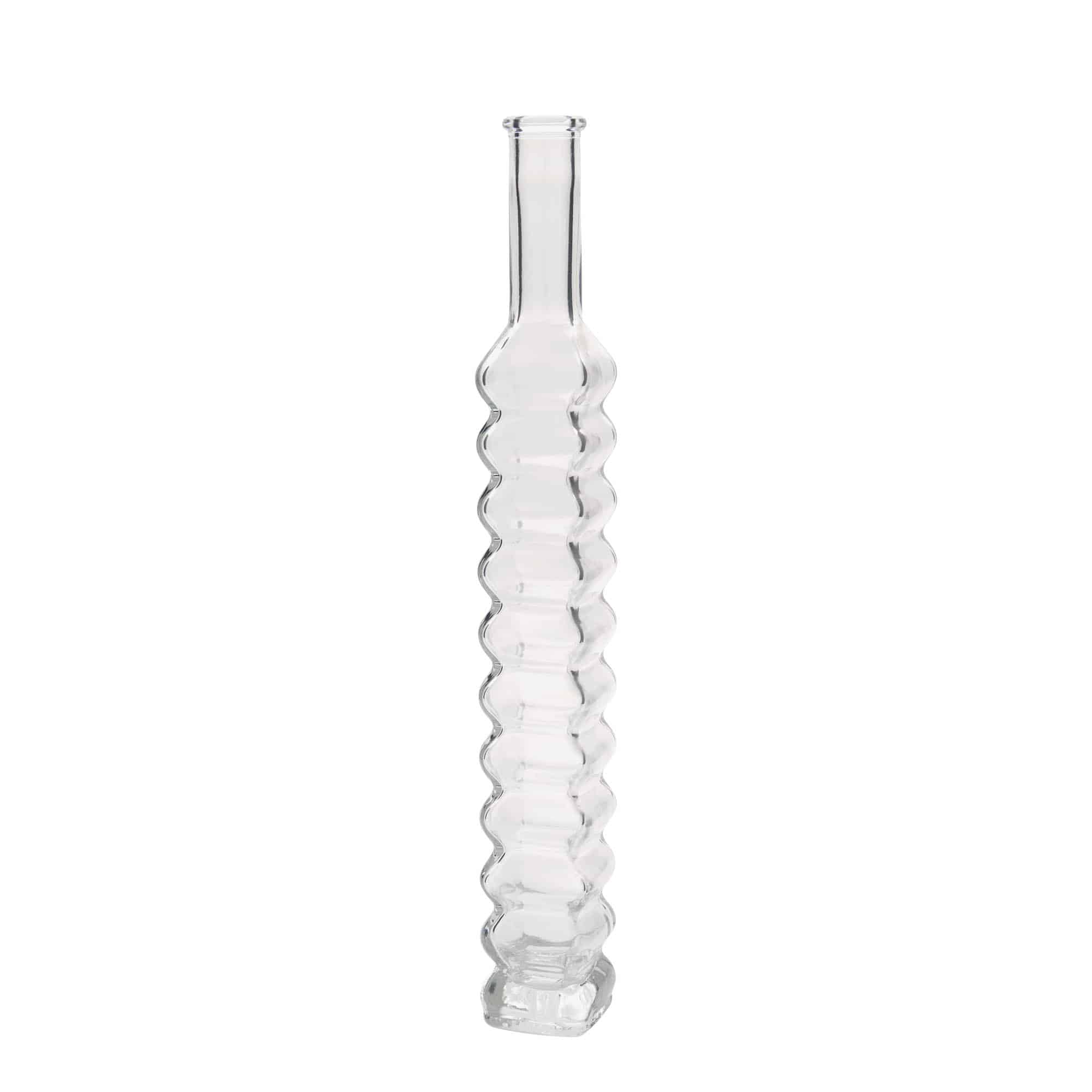 200 ml glasflaska 'Roma, fyrkantig, öppning: kork'