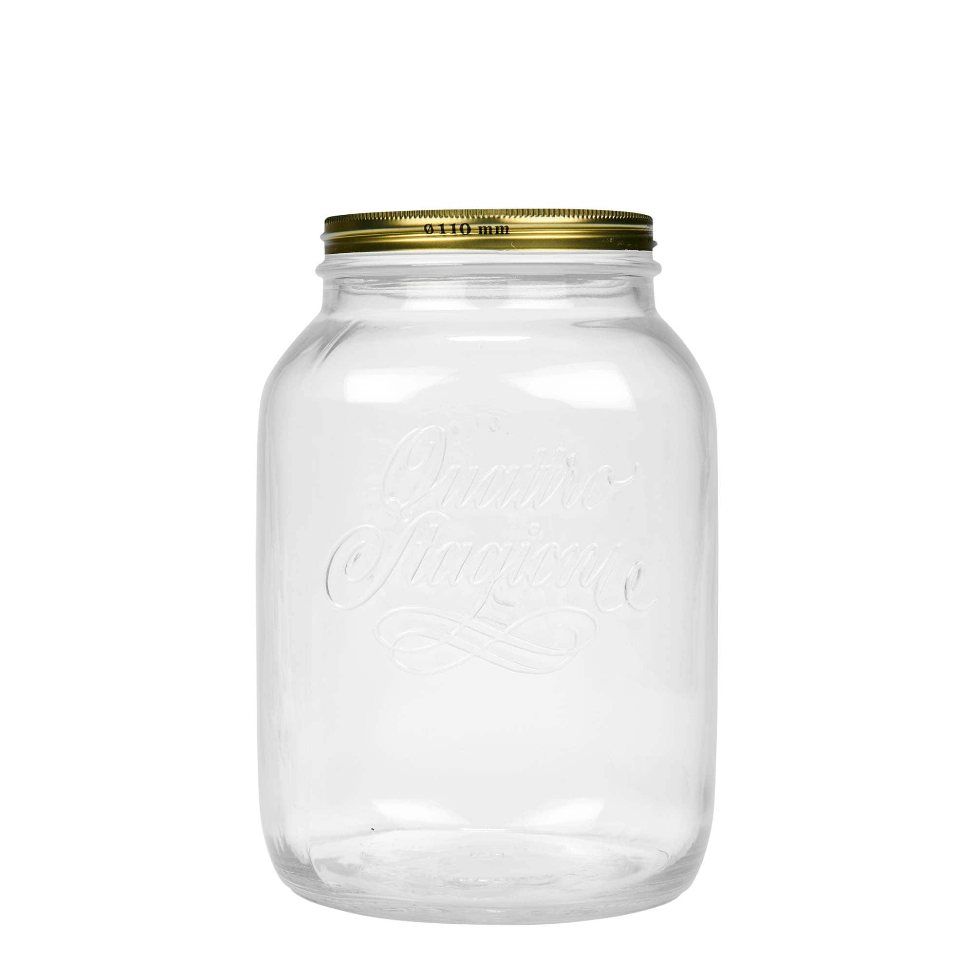 3 000 ml glas 'Quattro Stagioni', mynning: skruvkapsel 3 000 ml glas 'Quattro Stagioni', mynning: skruvkapsel