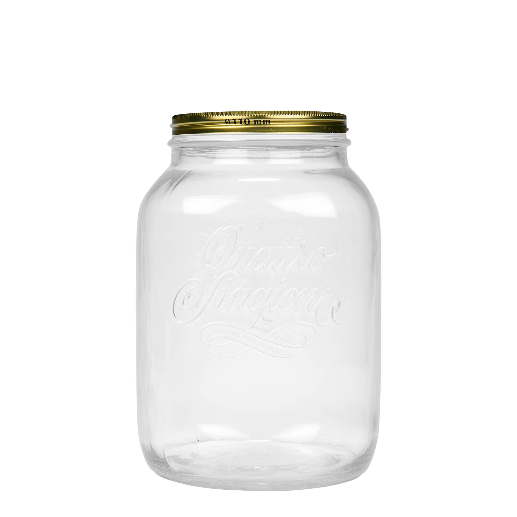 3.000 ml glas 'Quattro Stagioni', öppning: skruvlock