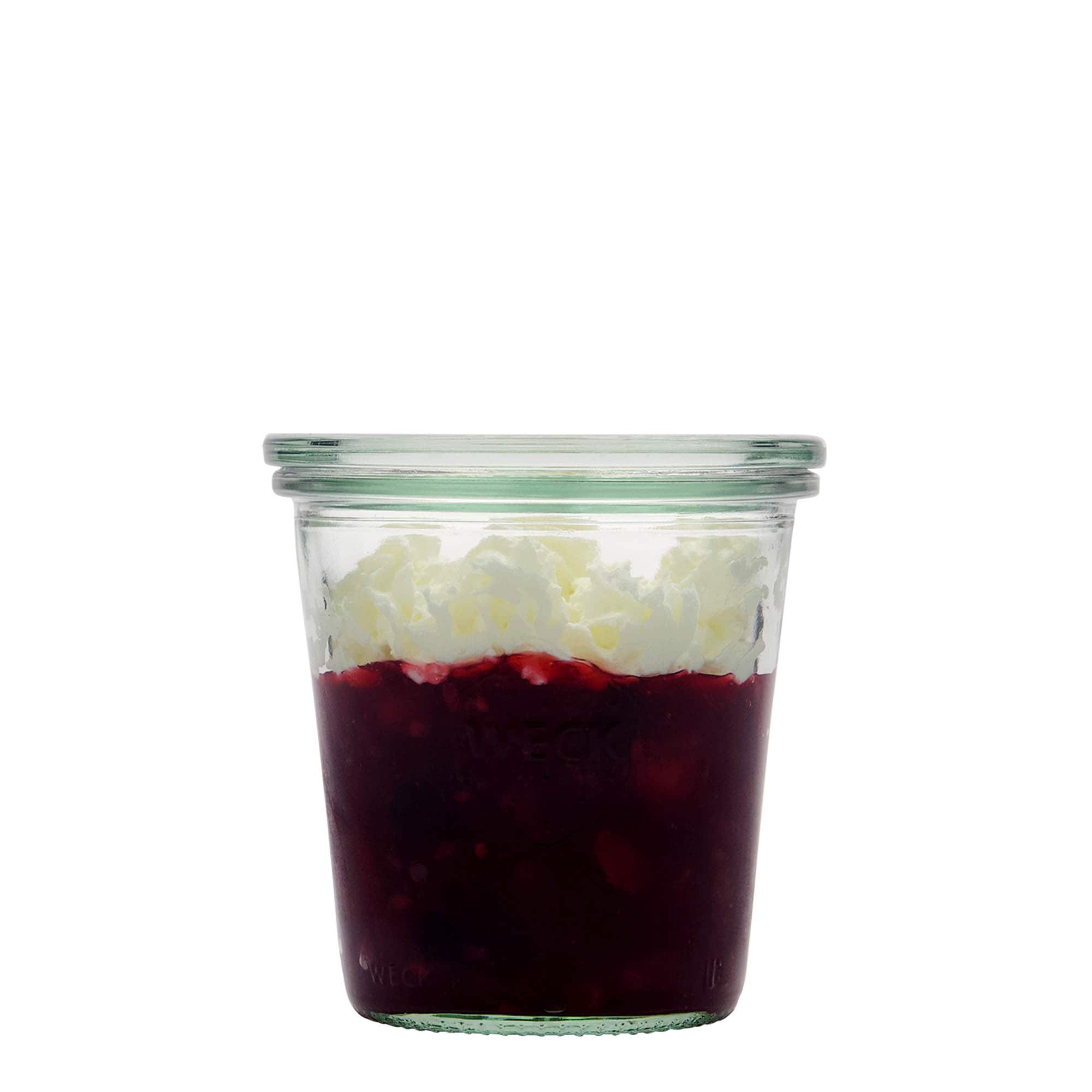 290 ml WECK-omkastningsglas, mynning: rund kant