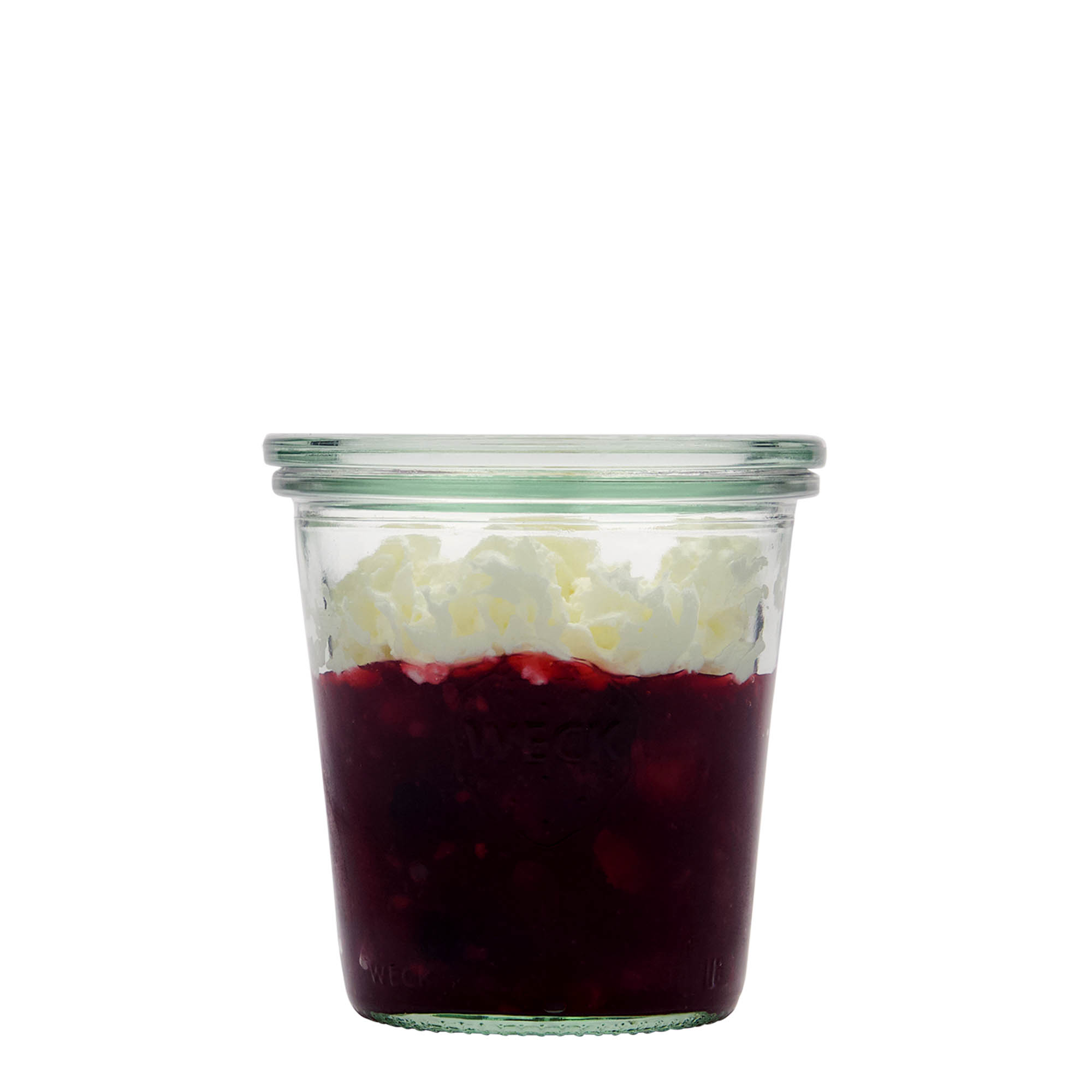 290 ml WECK-omkastningsglas, mynning: rund kant