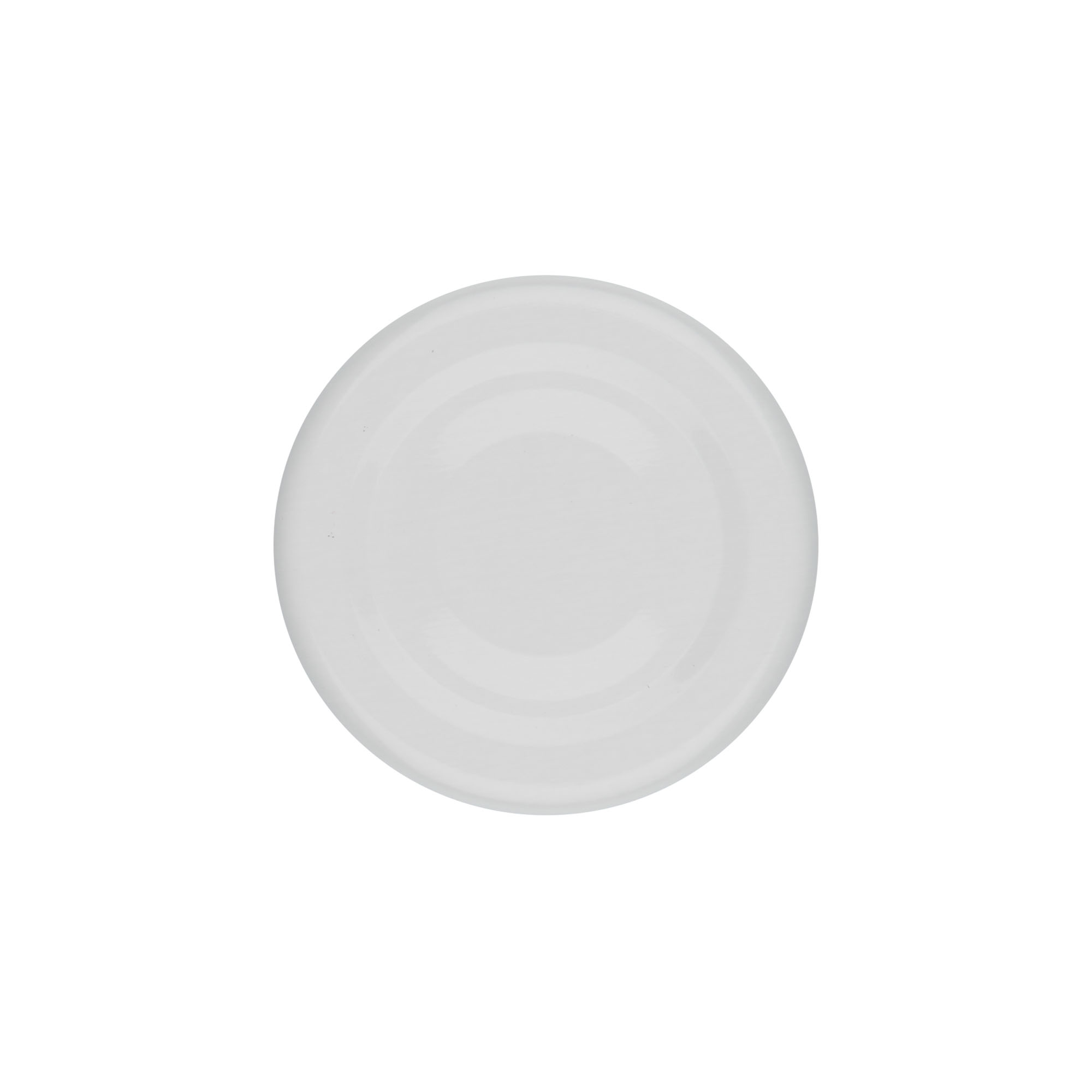 Twist-off-lock, plåt, vit, för mynning: TO 43