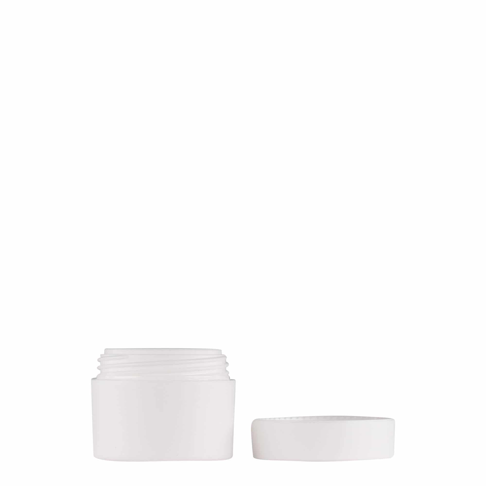 5 ml plastburk 'Antonella', PP, vit, öppning: skruvlock
