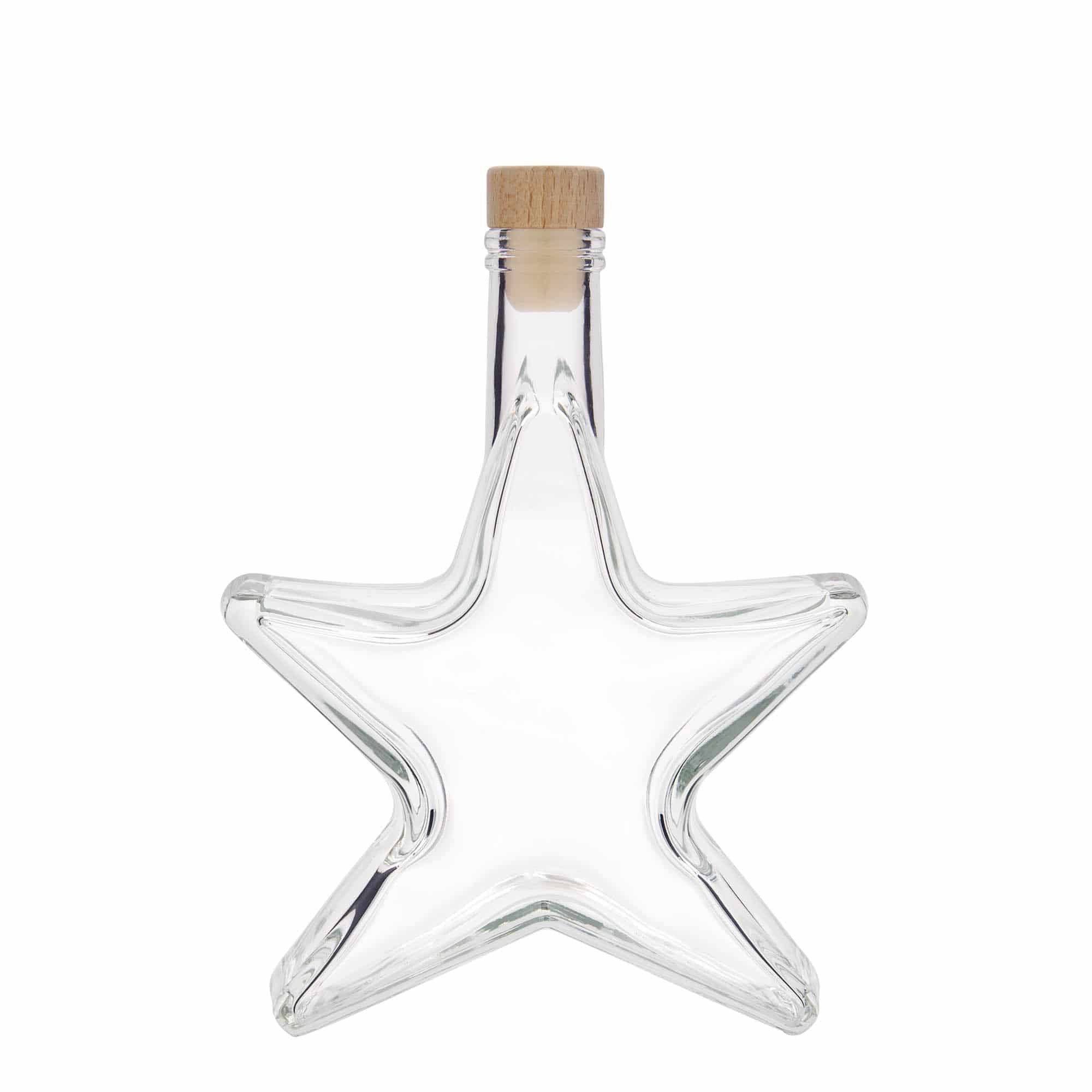 350 ml glasflaska 'Stjärna', mynning: kork
