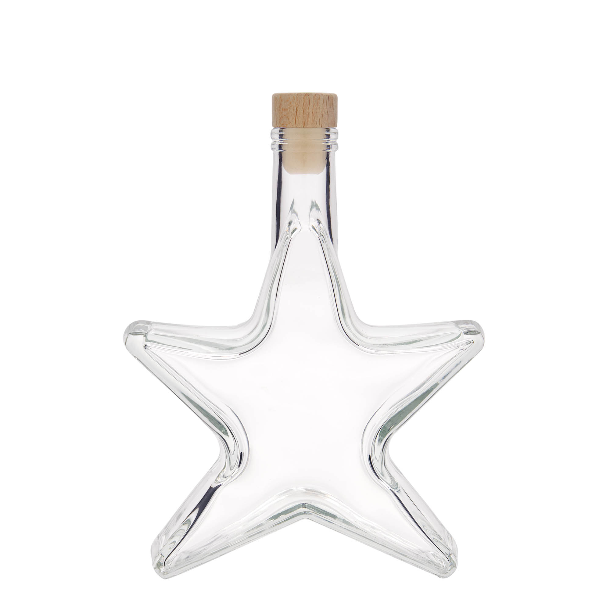 350 ml glasflaska 'Stjärna', öppning: kork 350 ml glasflaska 'Stjärna', öppning: kork