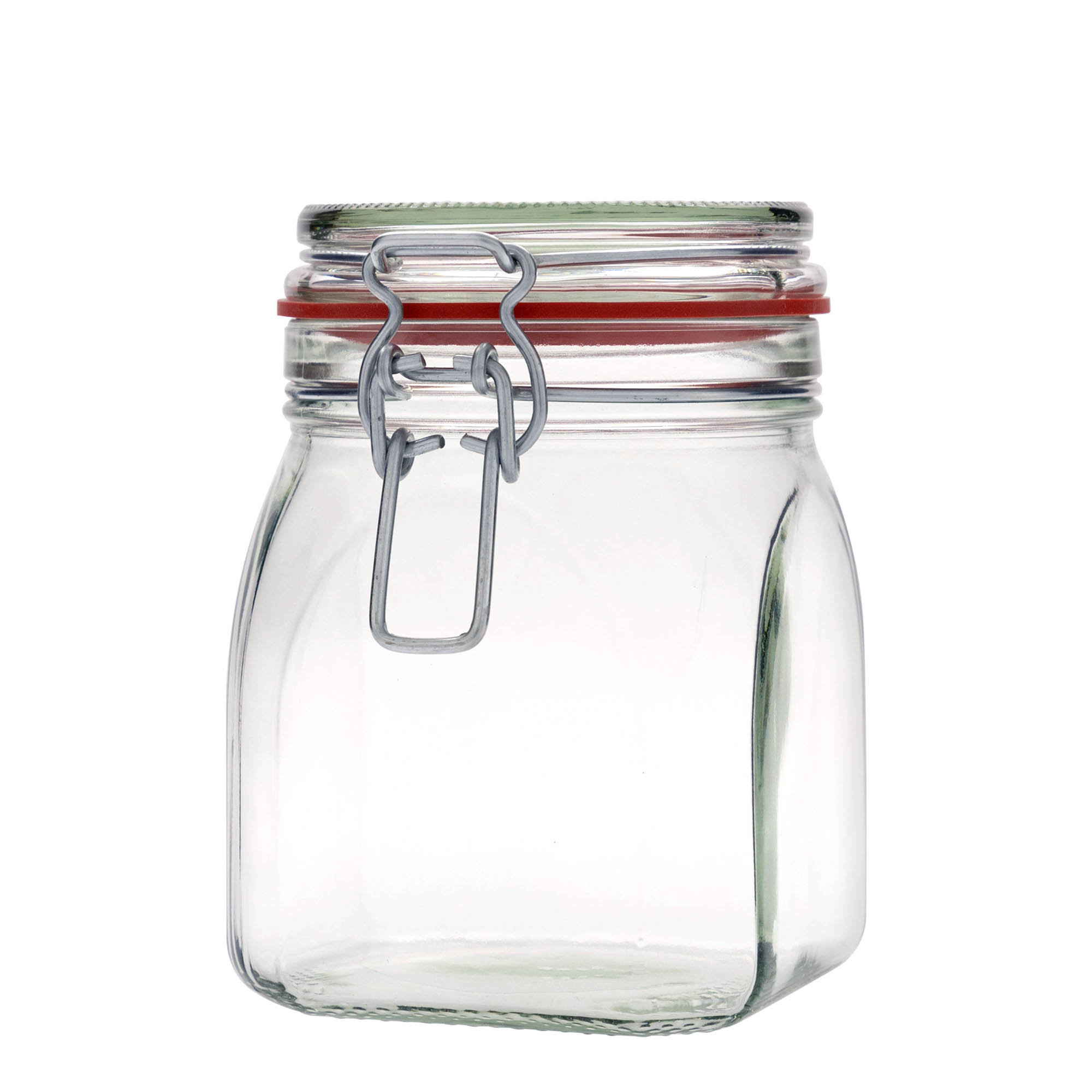 900 ml trågkorksglas, fyrkantigt, öppning: trågkorkslåsning 900 ml trågkorksglas, fyrkantigt, öppning: trågkorkslåsning