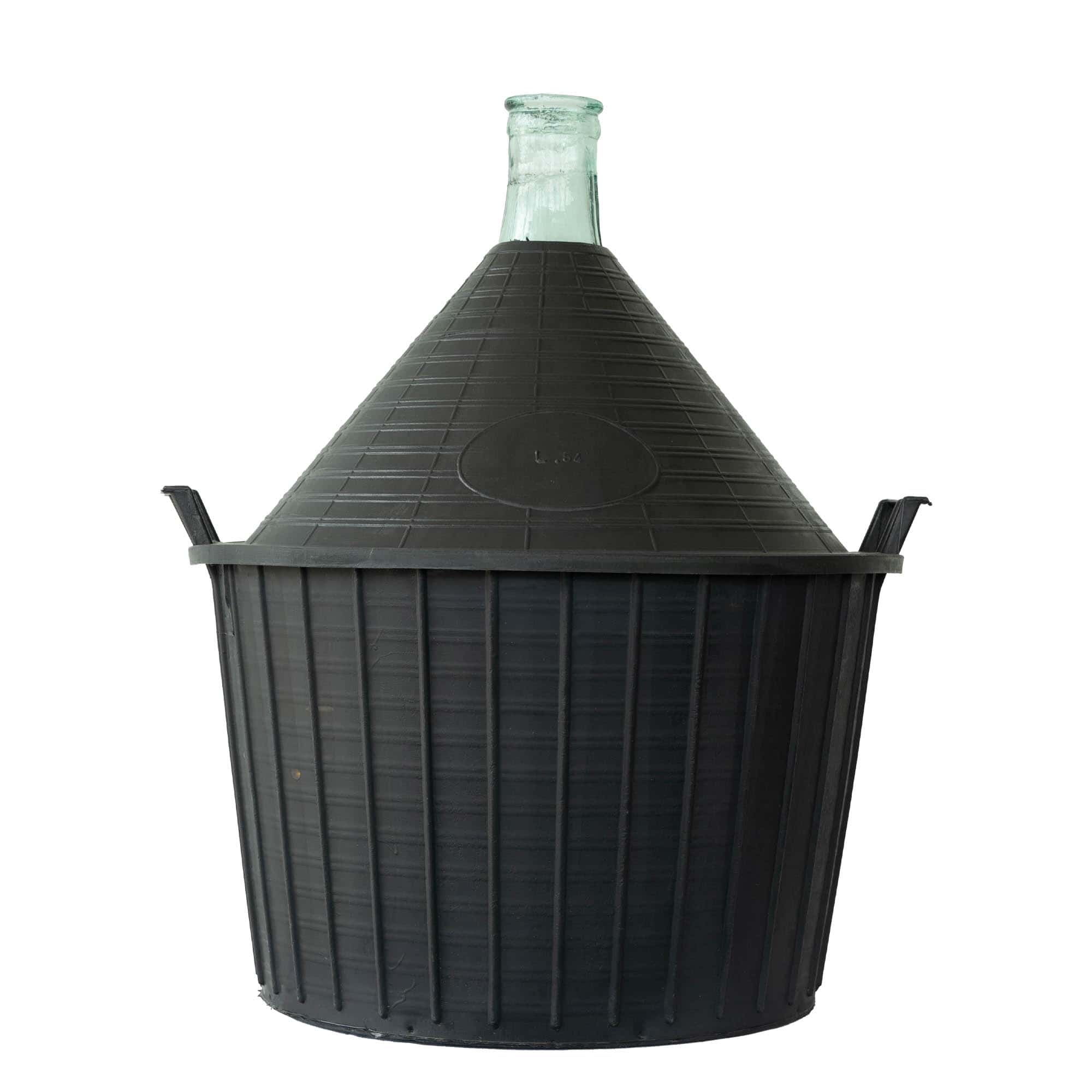 54 l ballongflaska smal hals, glas, mynning: snäpplock